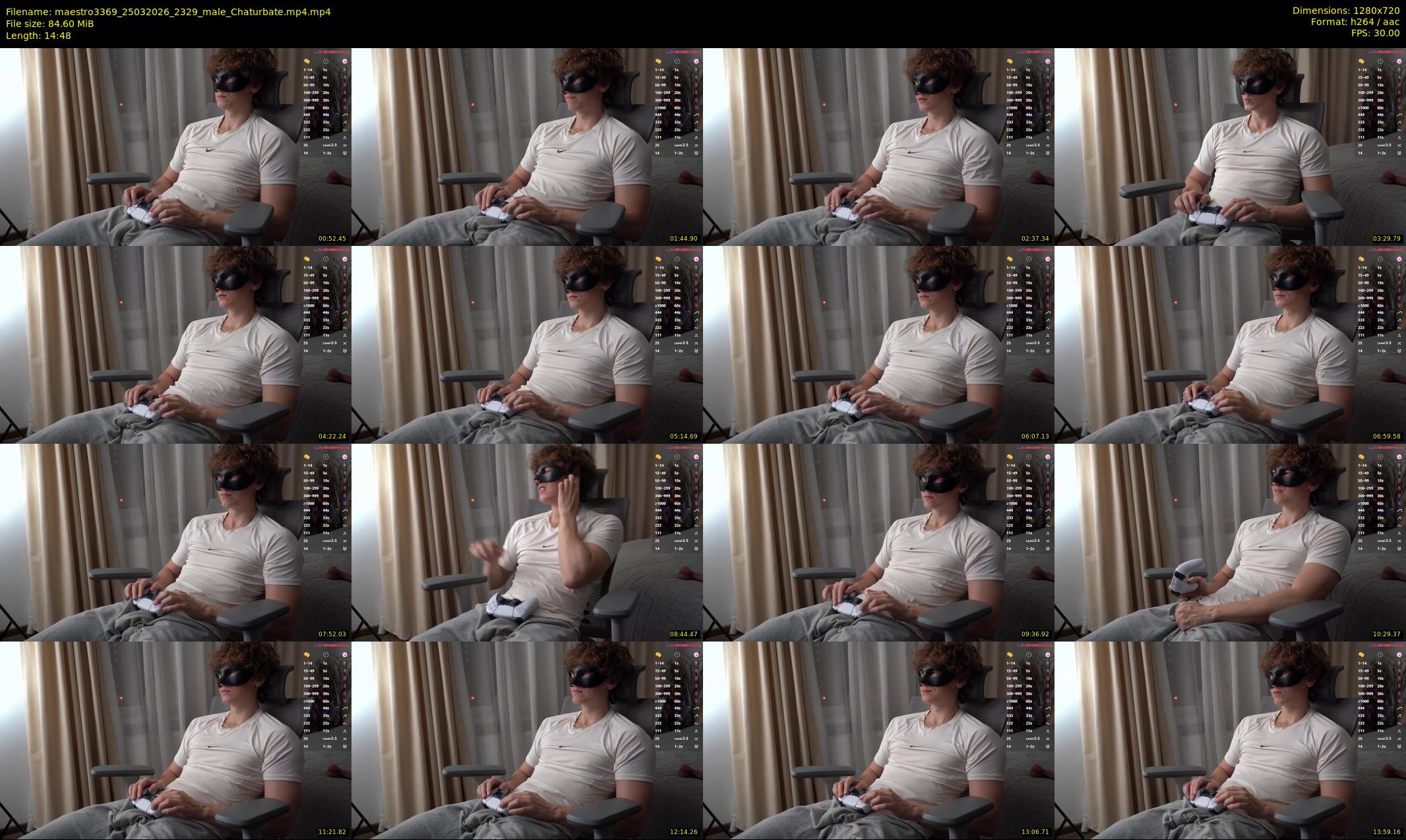 maestro3369 — 15 minute Chaturbate male cam show recording, 720p, Mar 25, 2026