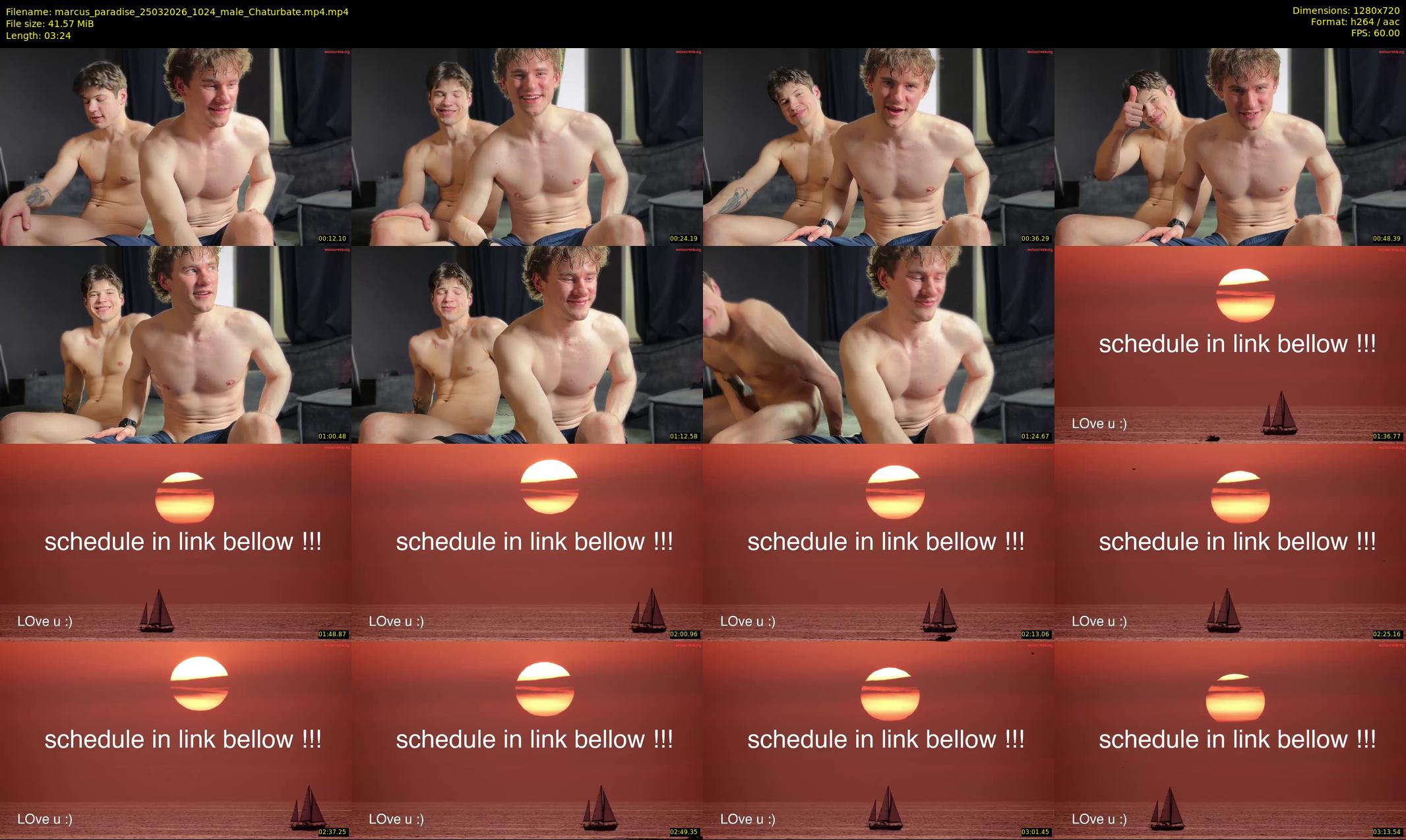 marcus_paradise — 4 minute Chaturbate male cam show recording, 720p, Mar 25, 2026