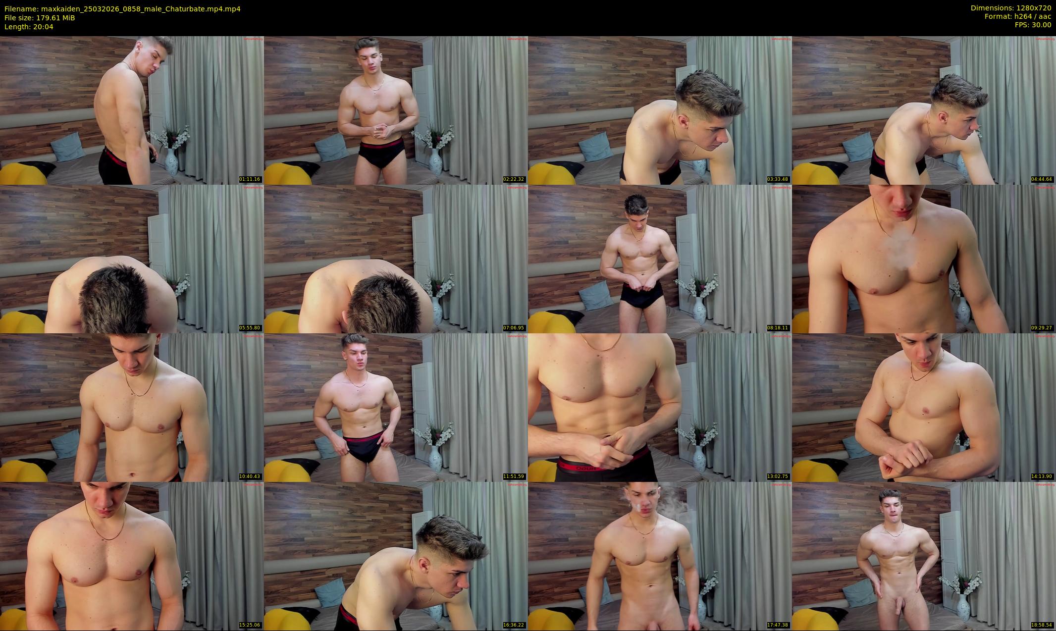 maxkaiden — 21 minute Chaturbate male cam show recording, 720p, Mar 25, 2026