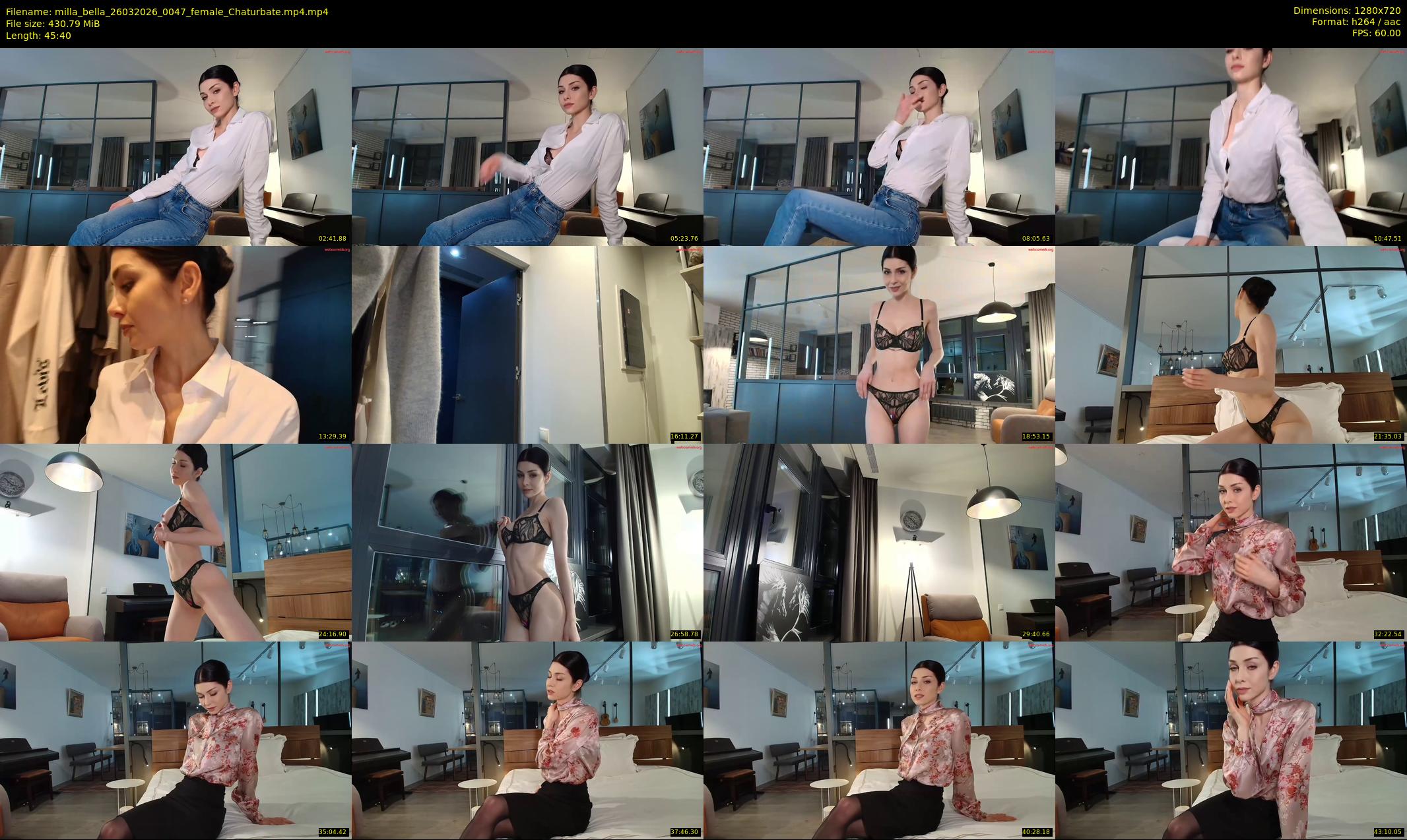 milla_bella — 46 minute Chaturbate female cam show recording, 720p, Mar 26, 2026
