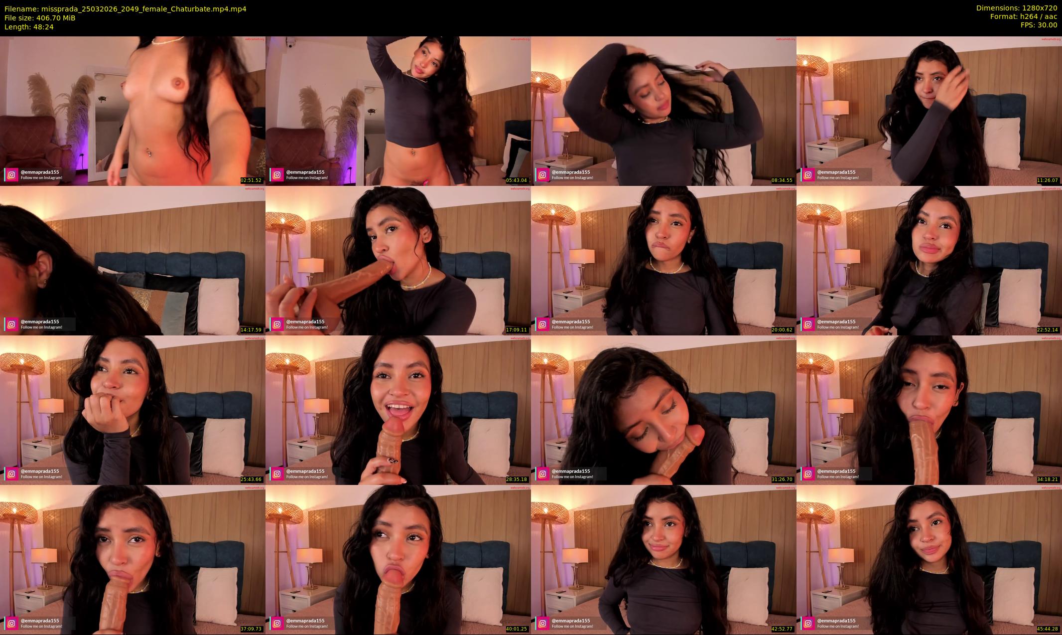 missprada — 49 minute Chaturbate female cam show recording, 720p, Mar 25, 2026