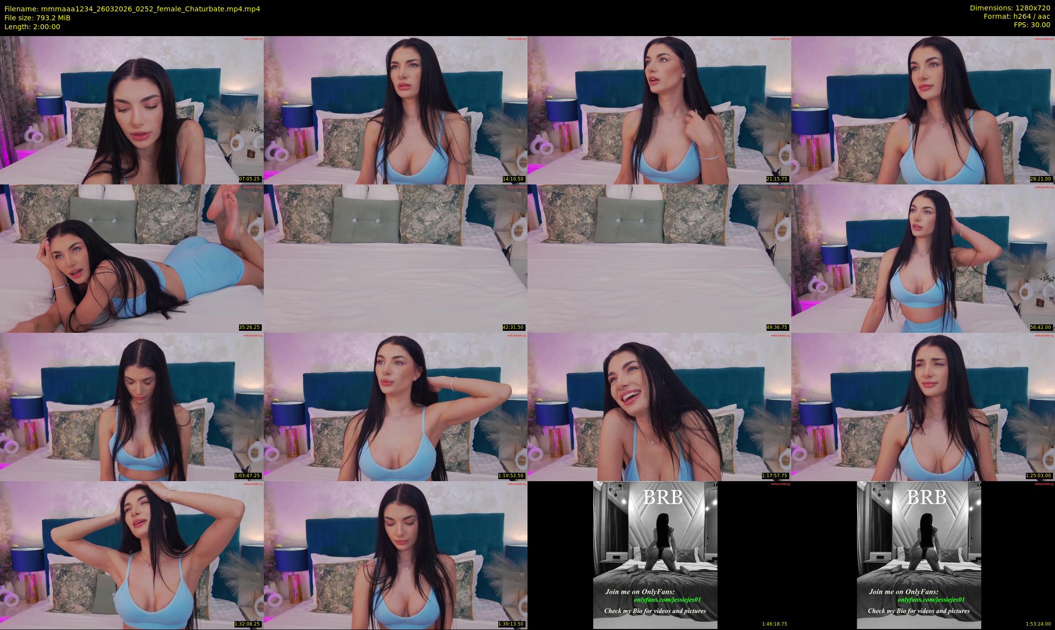 mmmaaa1234 — 120 minute Chaturbate female cam show recording, 720p, Mar 26, 2026