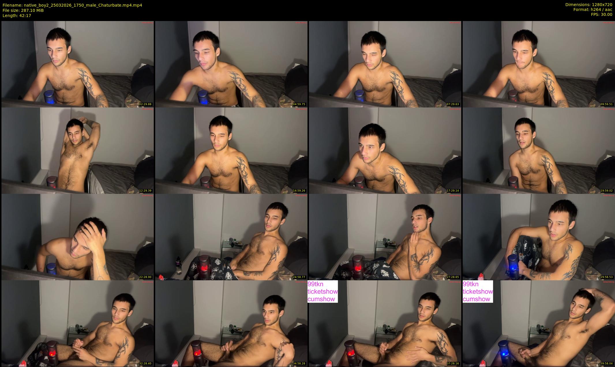 native_boy2 — 43 minute Chaturbate male cam show recording, 720p, Mar 25, 2026