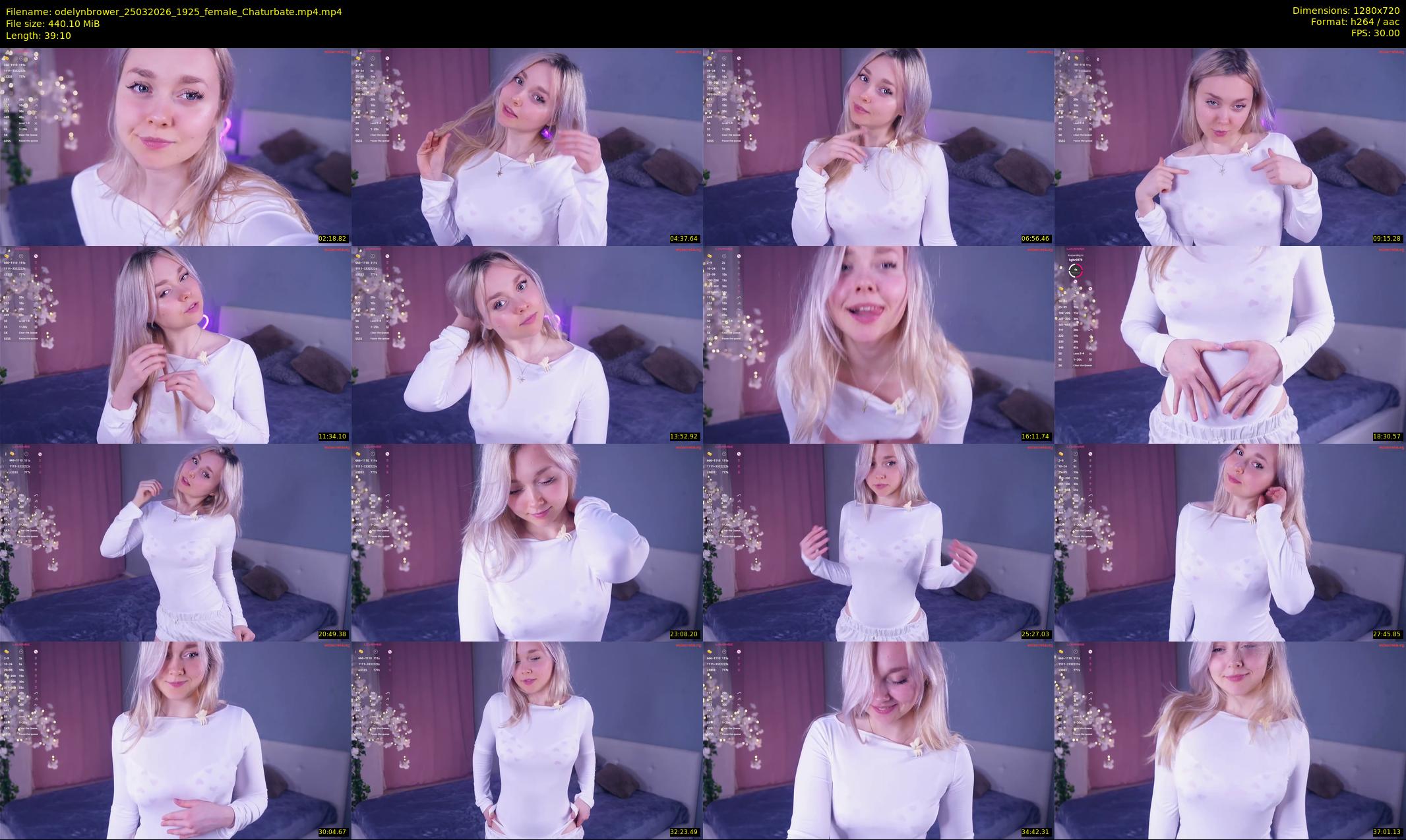 odelynbrower — 40 minute Chaturbate female cam show recording, 720p, Mar 25, 2026