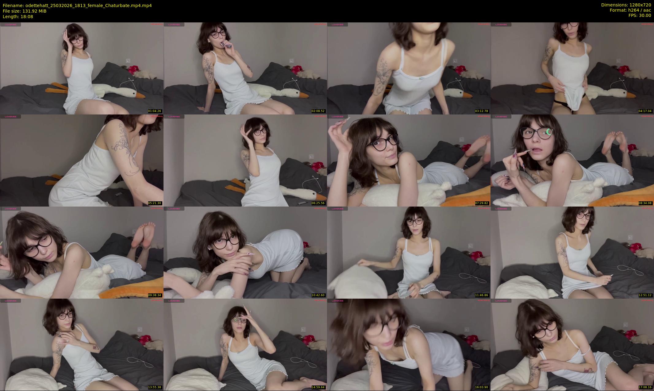 odettehatt — 19 minute Chaturbate female cam show recording, 720p, Mar 25, 2026