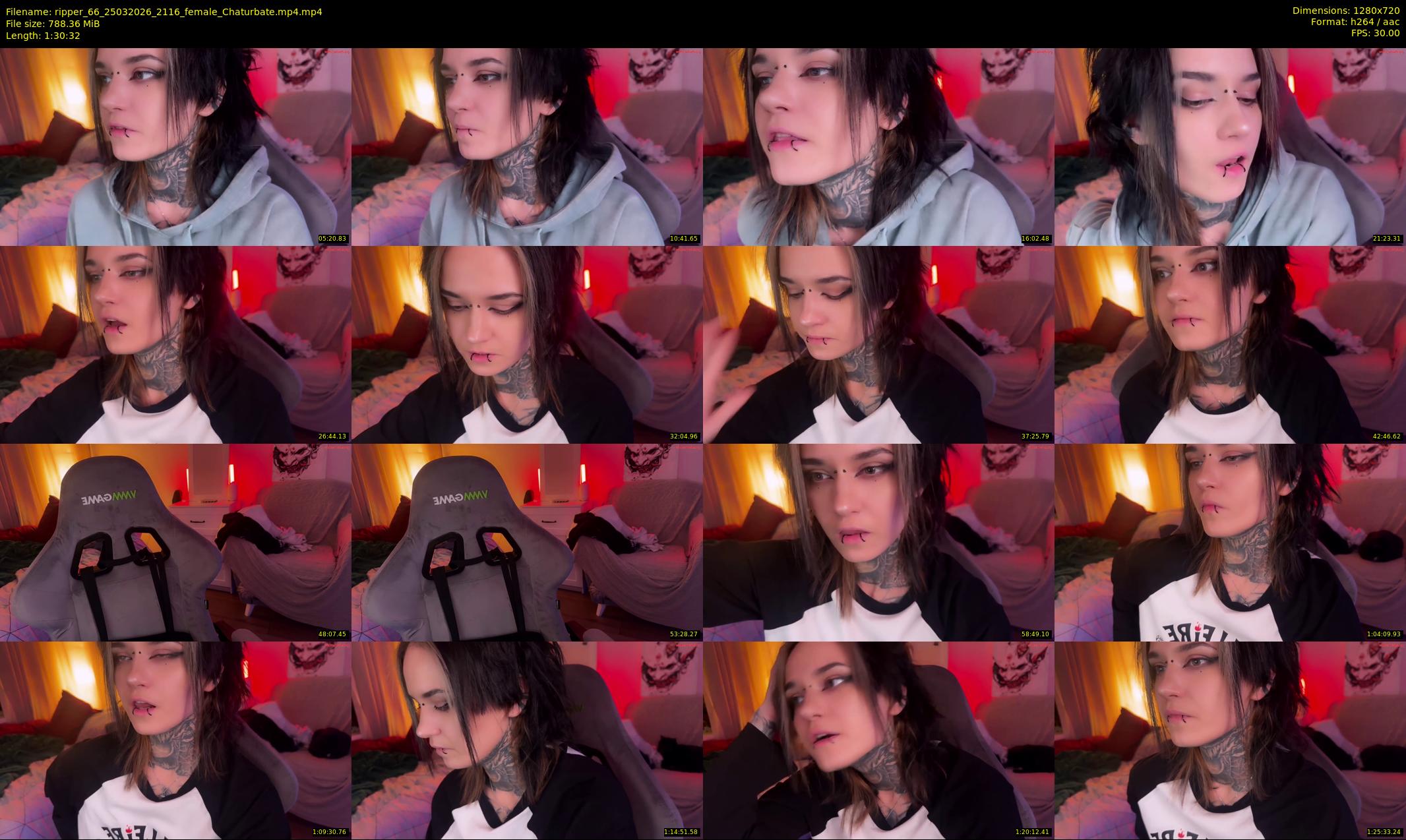 ripper_66 — 91 minute Chaturbate female cam show recording, 720p, Mar 25, 2026