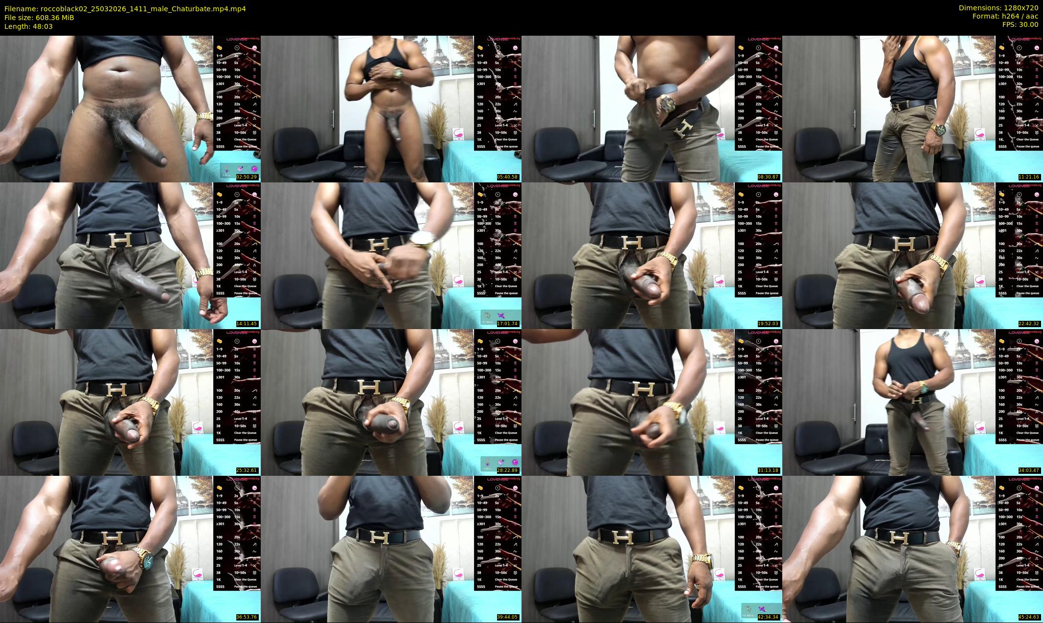roccoblack02 — 49 minute Chaturbate male cam show recording, 720p, Mar 25, 2026