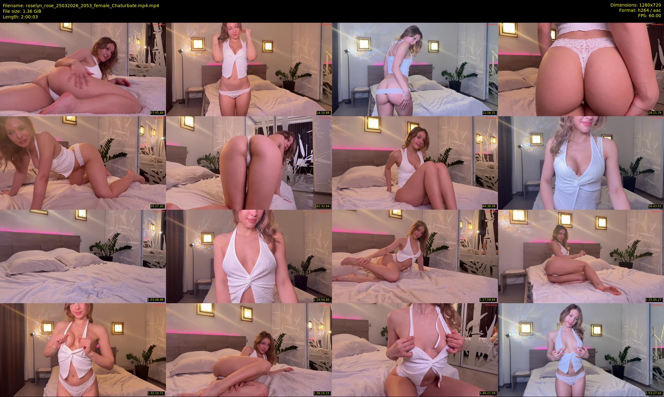 roselyn_rose — 121 minute Chaturbate female cam show recording, 720p, Mar 25, 2026
