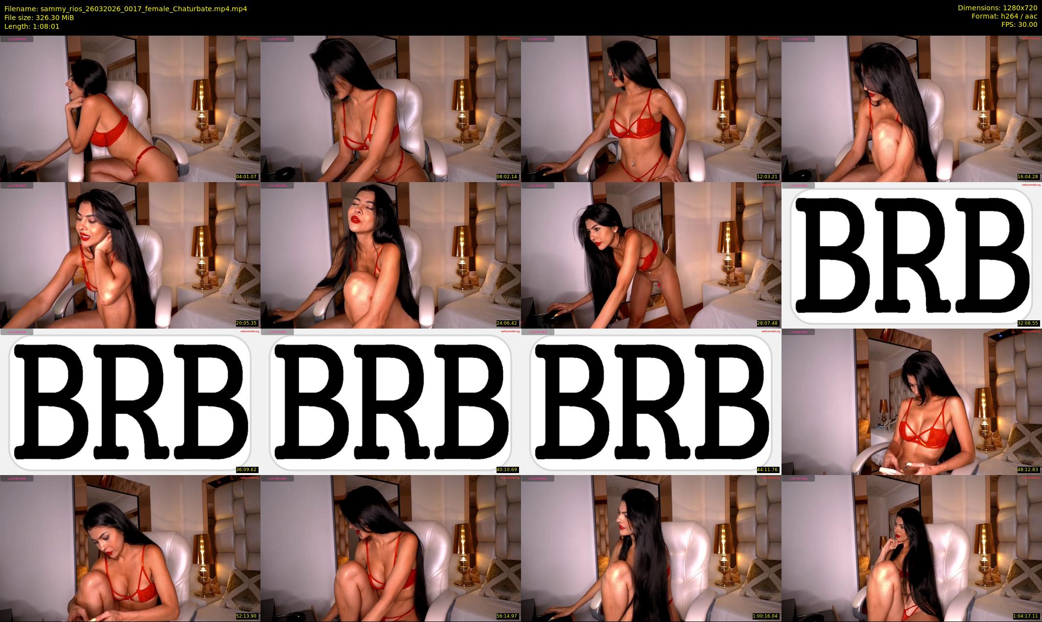 sammy_rios — 69 minute Chaturbate female cam show recording, 720p, Mar 26, 2026