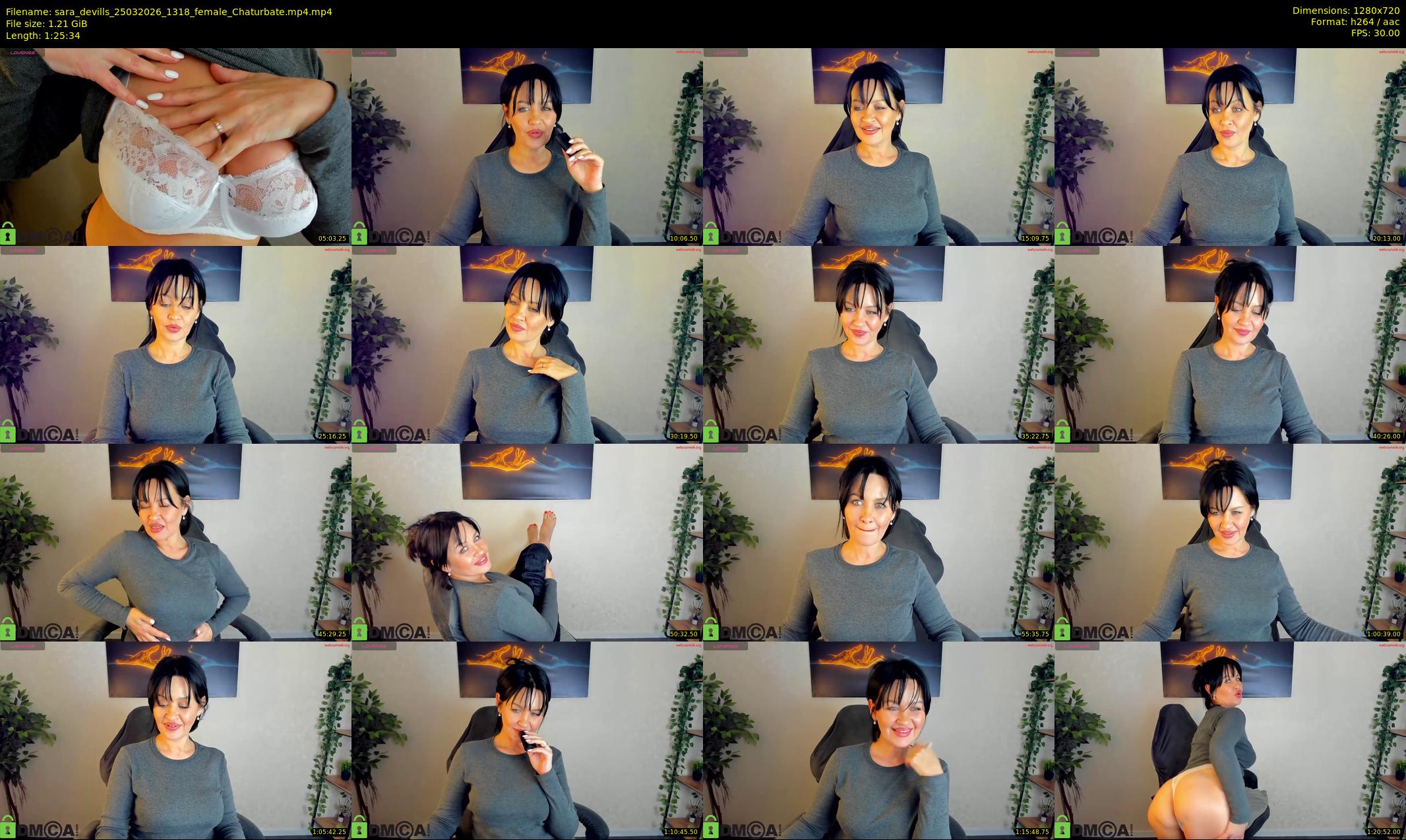 sara_devills — 86 minute Chaturbate female cam show recording, 720p, Mar 25, 2026