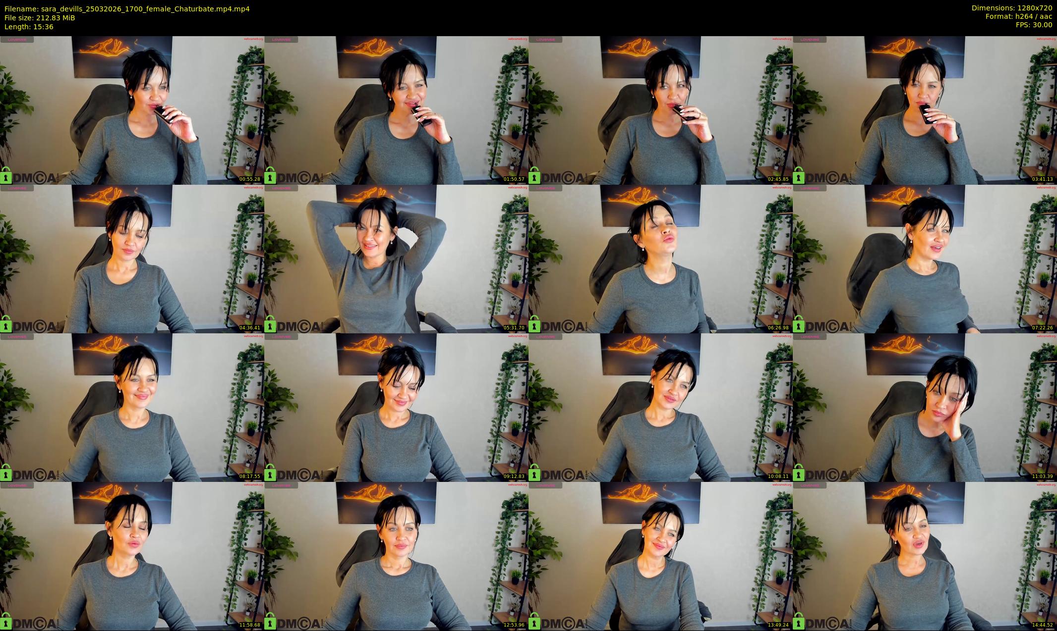sara_devills — 16 minute Chaturbate female cam show recording, 720p, Mar 25, 2026
