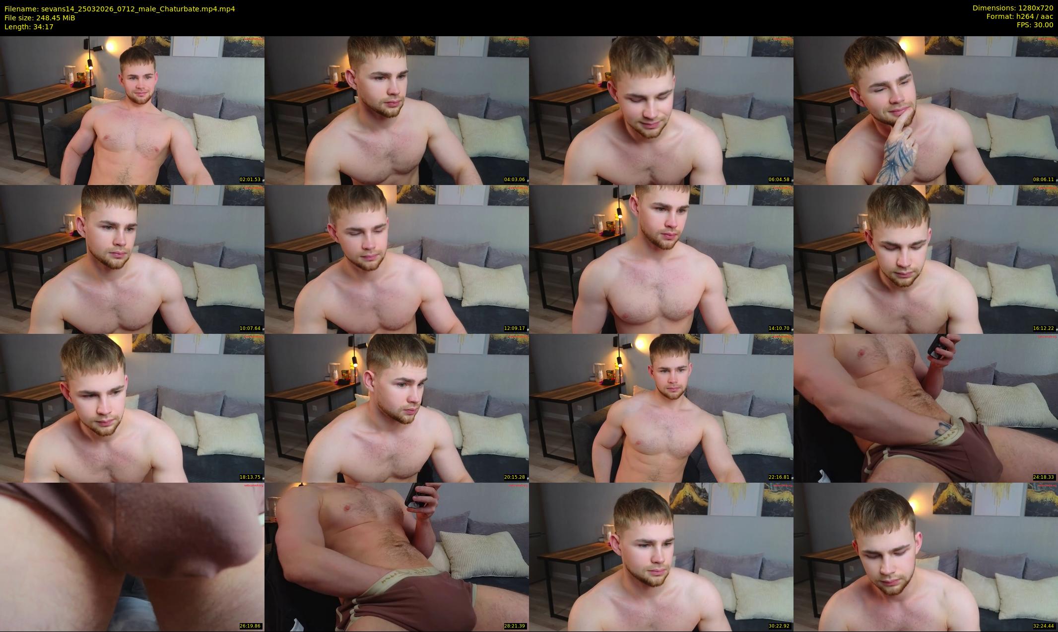 sevans14 — 35 minute Chaturbate male cam show recording, 720p, Mar 25, 2026