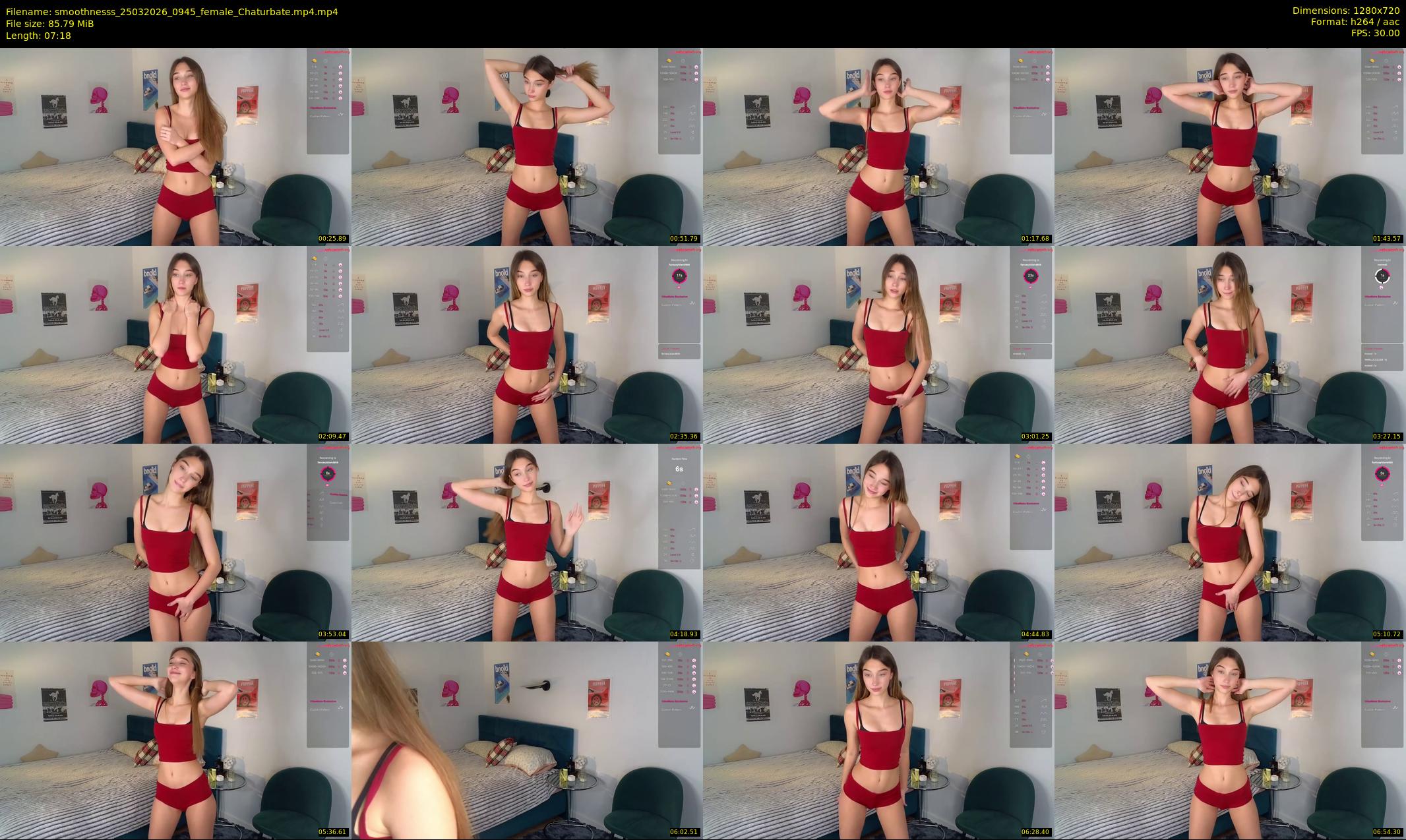 smoothnesss — 8 minute Chaturbate female cam show recording, 720p, Mar 25, 2026