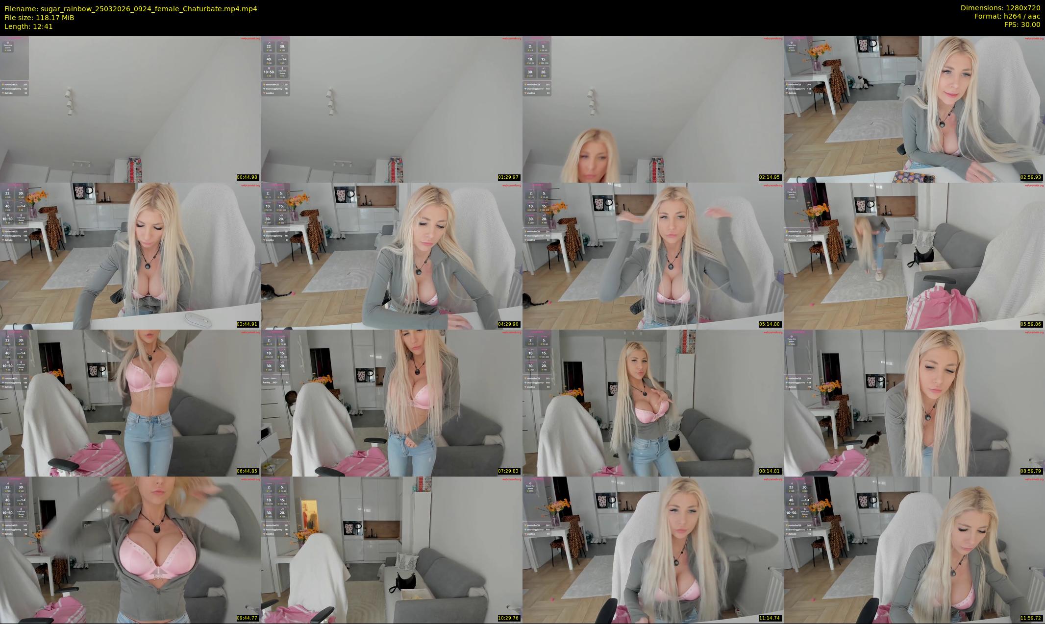 sugar_rainbow — 13 minute Chaturbate female cam show recording, 720p, Mar 25, 2026