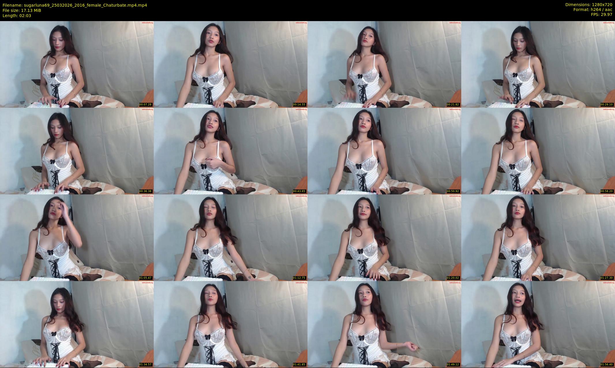 sugarluna69 — 3 minute Chaturbate female cam show recording, 720p, Mar 25, 2026