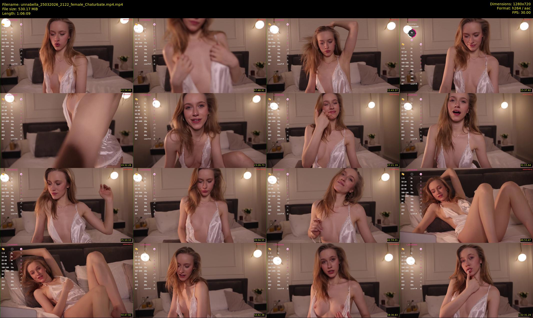 unnabella — 67 minute Chaturbate female cam show recording, 720p, Mar 25, 2026