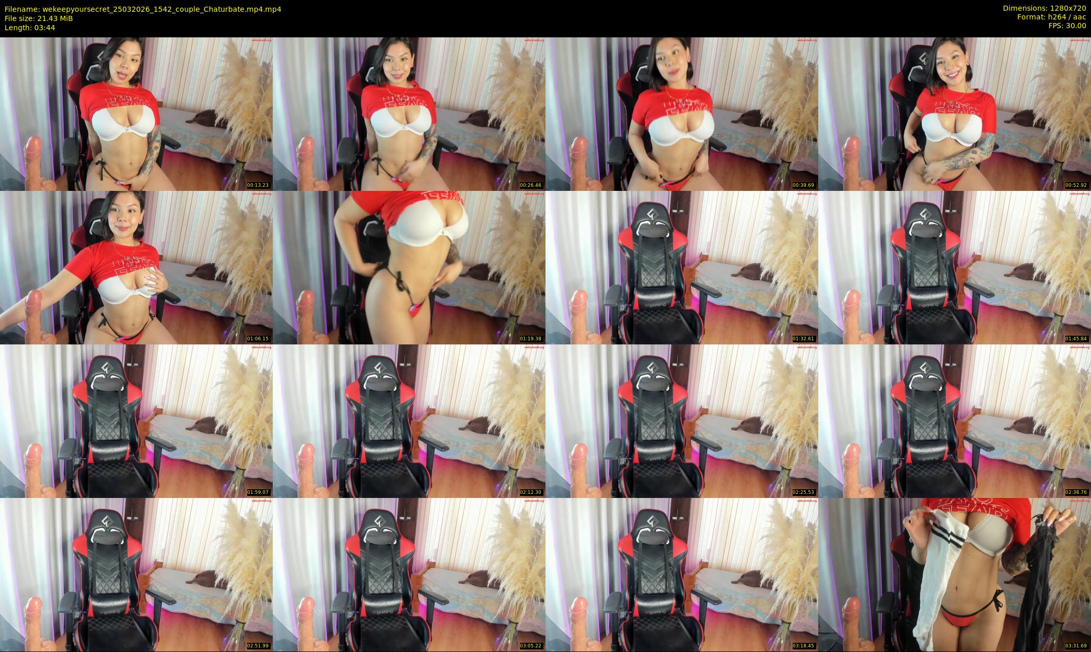wekeepyoursecret — 4 minute Chaturbate couple cam show recording, 720p, Mar 25, 2026