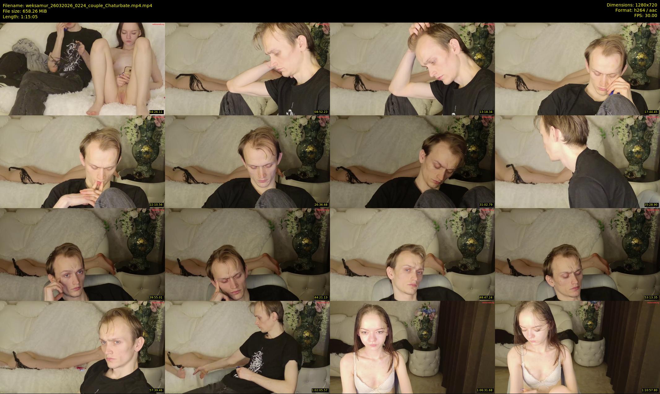 weksamur — 76 minute Chaturbate female cam show recording, 720p, Mar 26, 2026