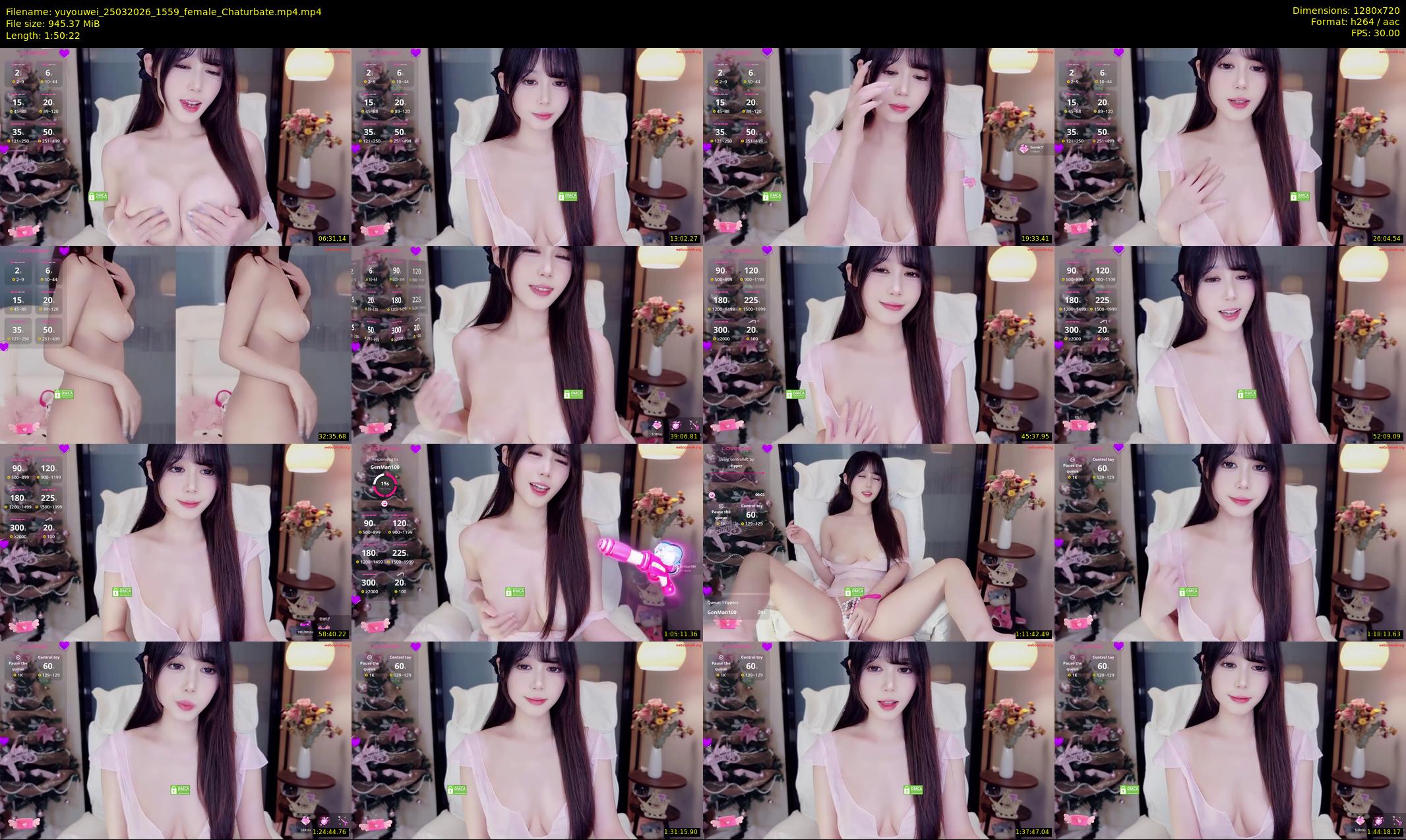 yuyouwei — 111 minute Chaturbate female cam show recording, 720p, Mar 25, 2026