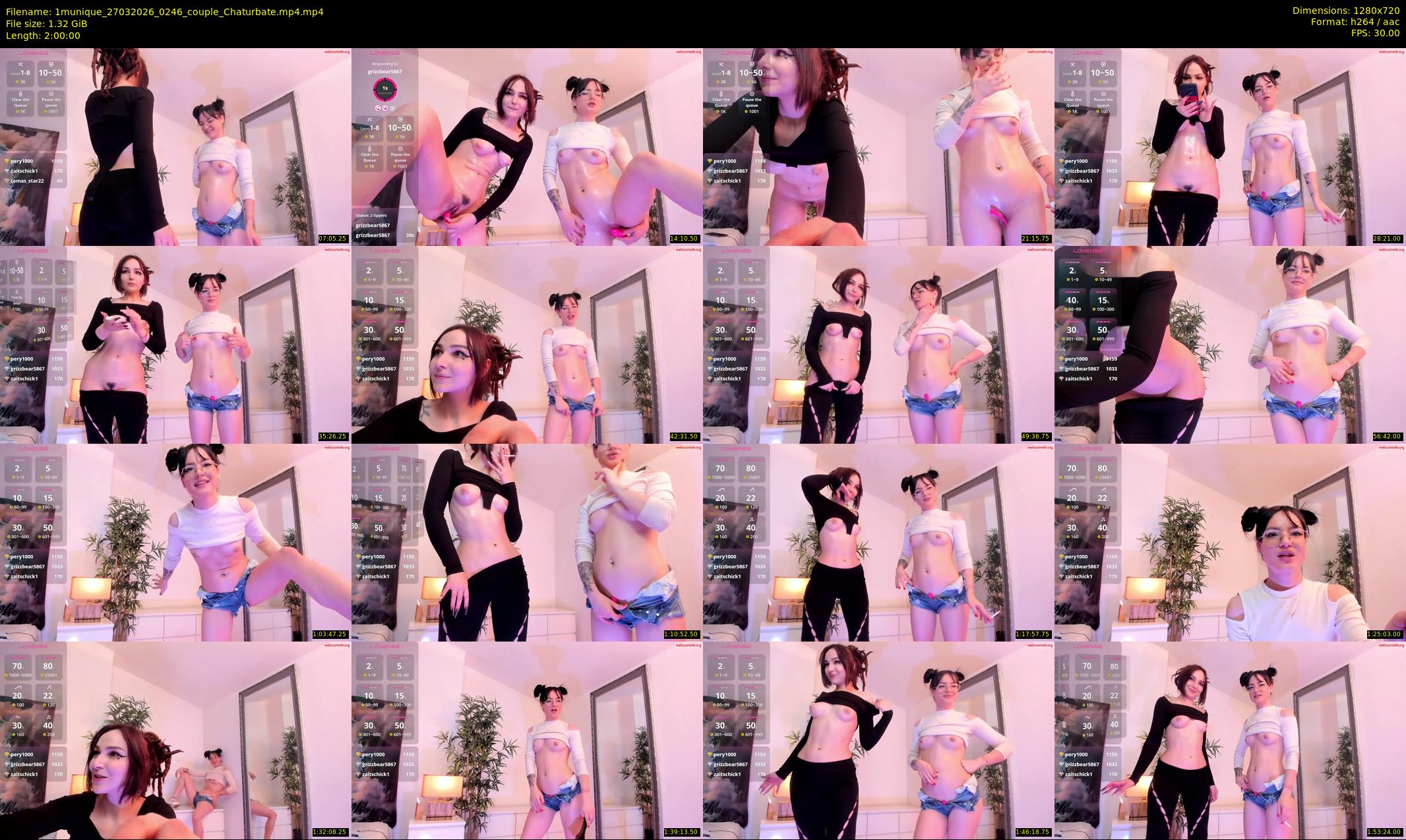 1munique — 120 minute Chaturbate female cam show recording, 720p, Mar 27, 2026
