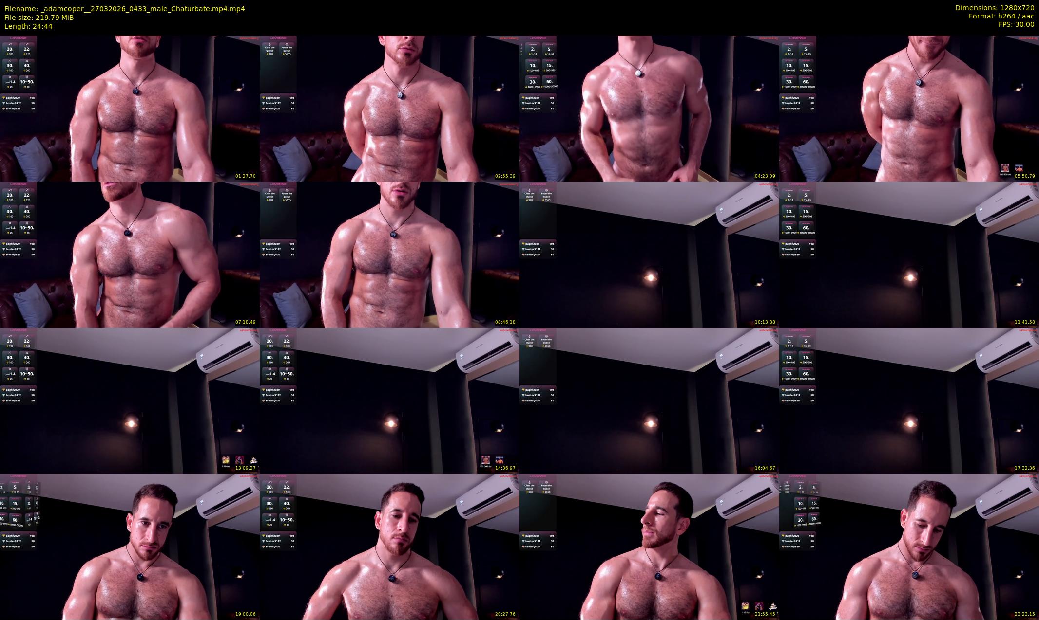 _adamcoper_ — 25 minute Chaturbate male cam show recording, 720p, Mar 27, 2026