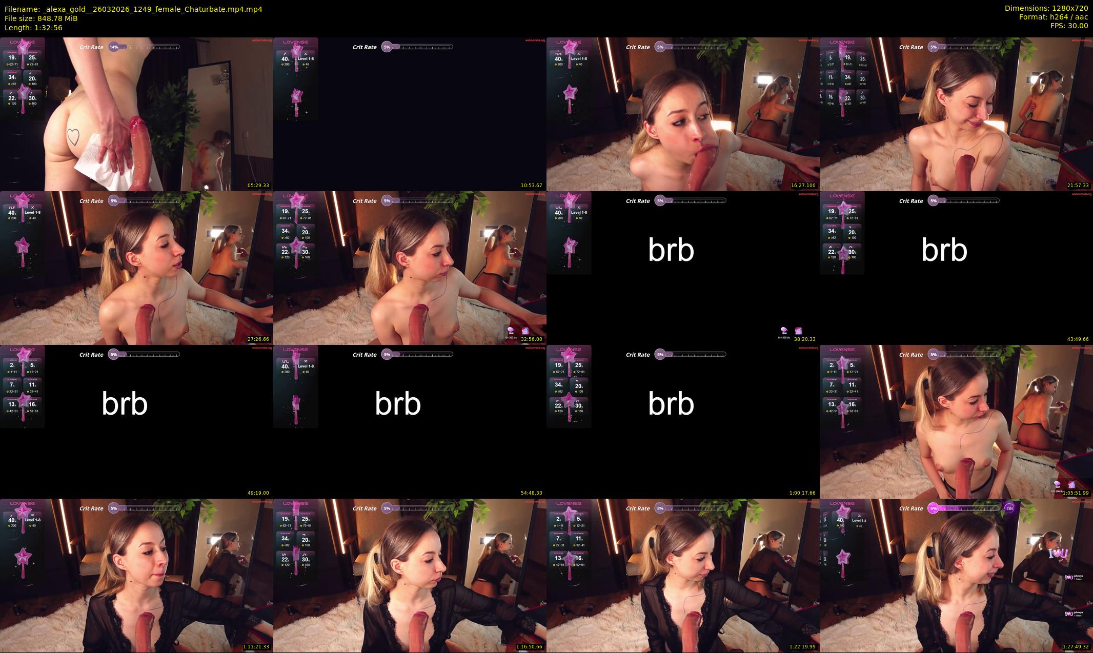 _alexa_gold_ — 93 minute Chaturbate female cam show recording, 720p, Mar 26, 2026