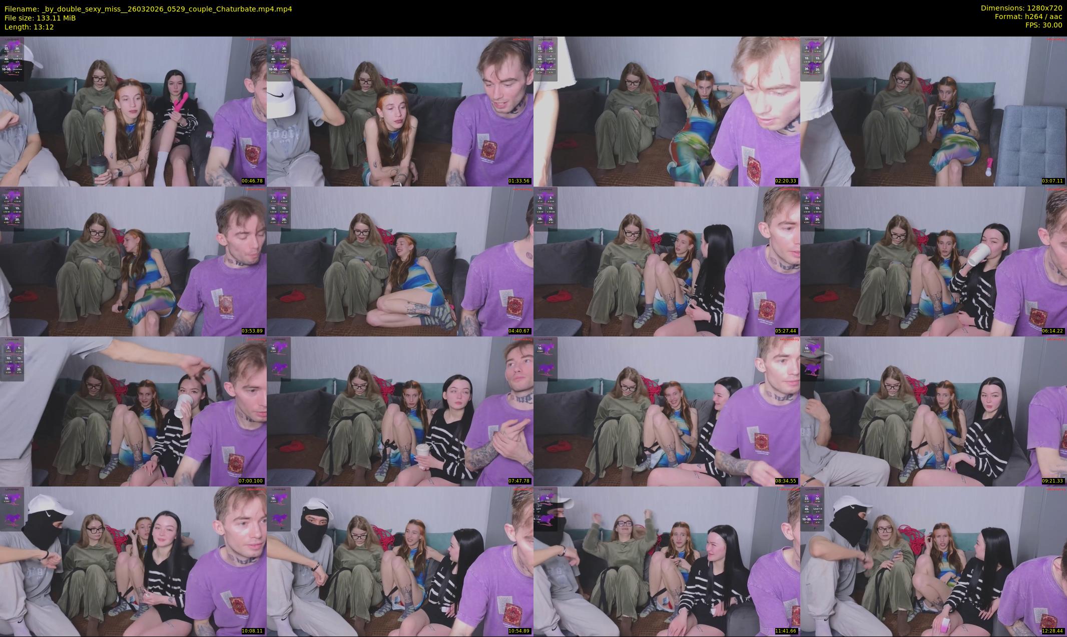 _by_double_sexy_miss_ — 14 minute Chaturbate couple cam show recording, 720p, Mar 26, 2026