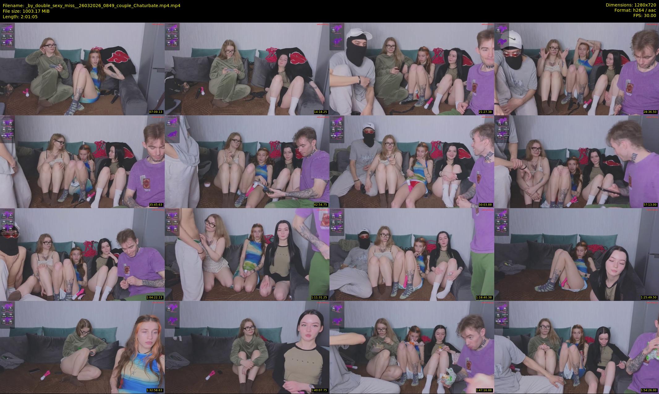 _by_double_sexy_miss_ — 122 minute Chaturbate couple cam show recording, 720p, Mar 26, 2026