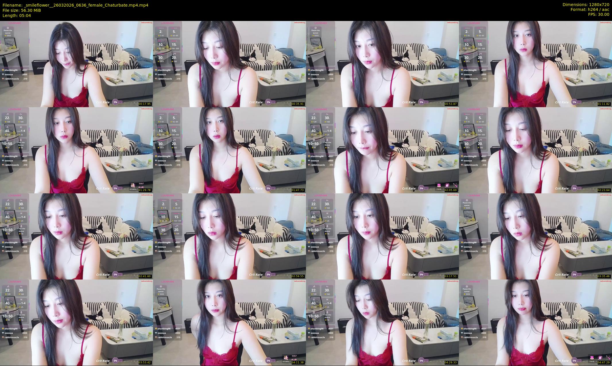 _smileflower_ — 6 minute Chaturbate female cam show recording, 720p, Mar 26, 2026