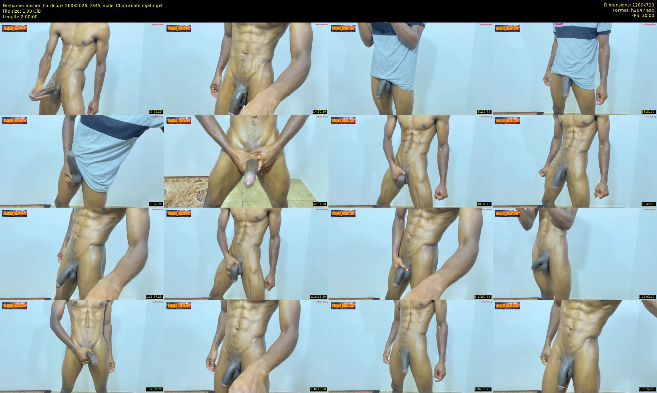 aasher_hardcore — 120 minute Chaturbate male cam show recording, 720p, Mar 26, 2026