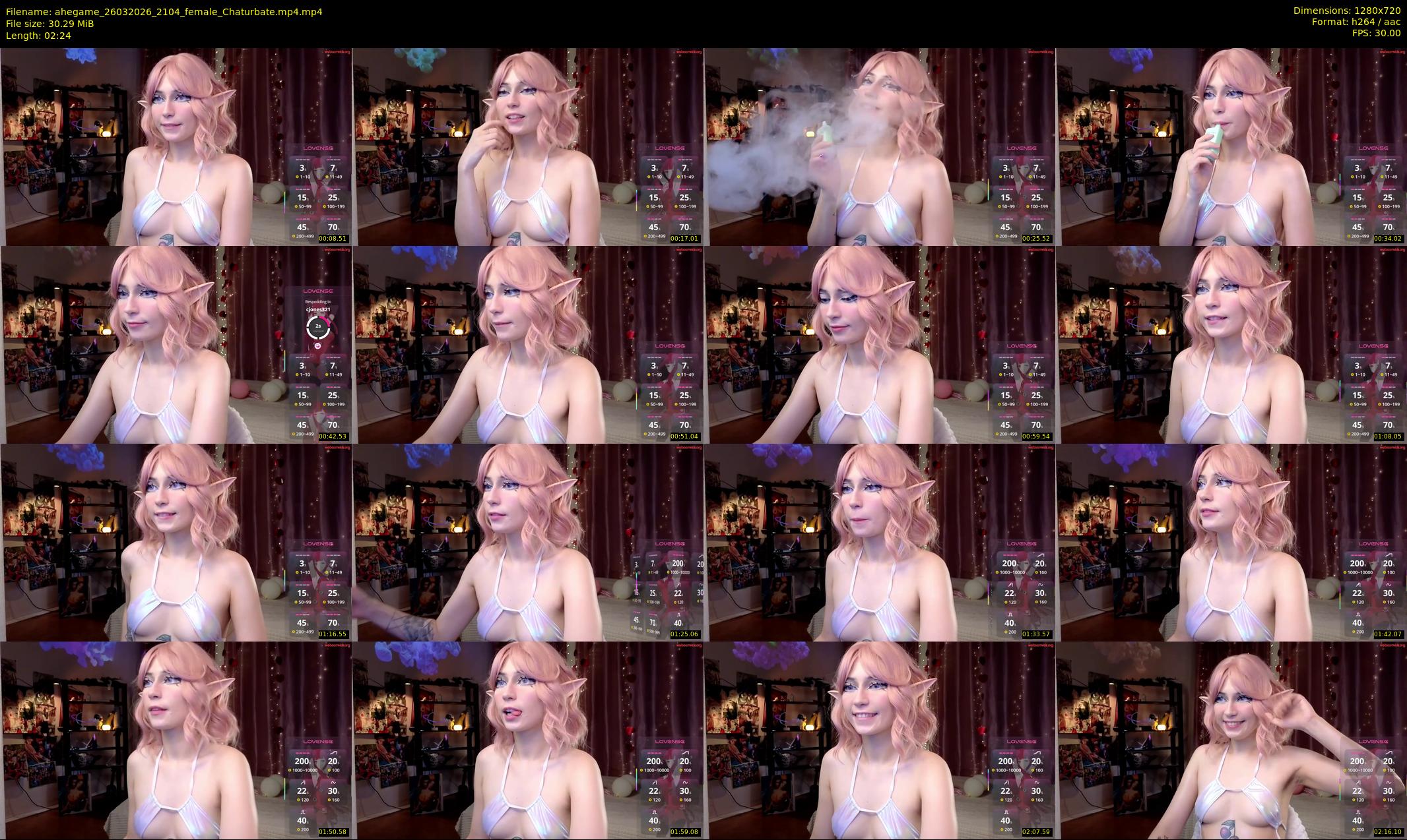 ahegame — 3 minute Chaturbate female cam show recording, 720p, Mar 26, 2026