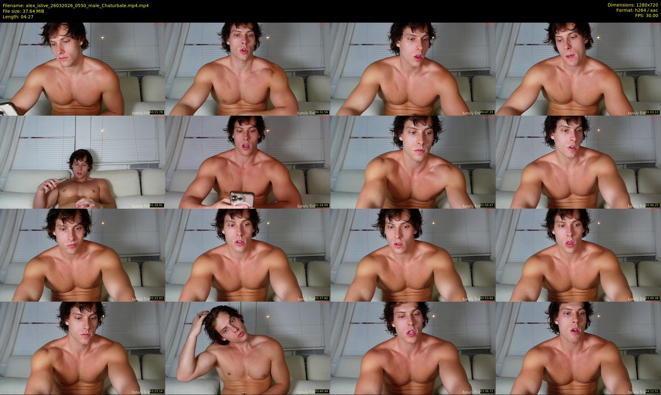 alex_islive — 5 minute Chaturbate male cam show recording, 720p, Mar 26, 2026