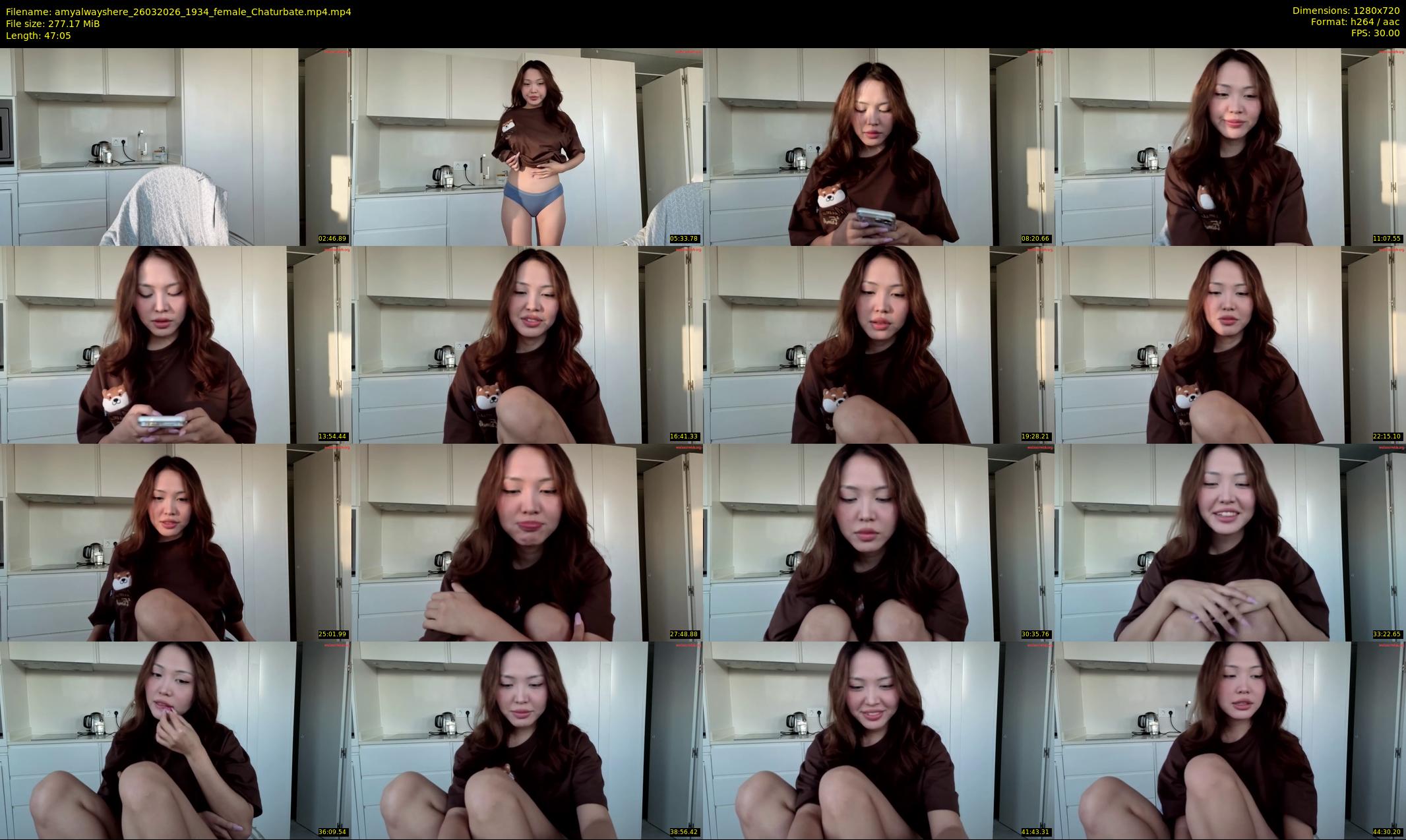 amyalwayshere — 48 minute Chaturbate female cam show recording, 720p, Mar 26, 2026