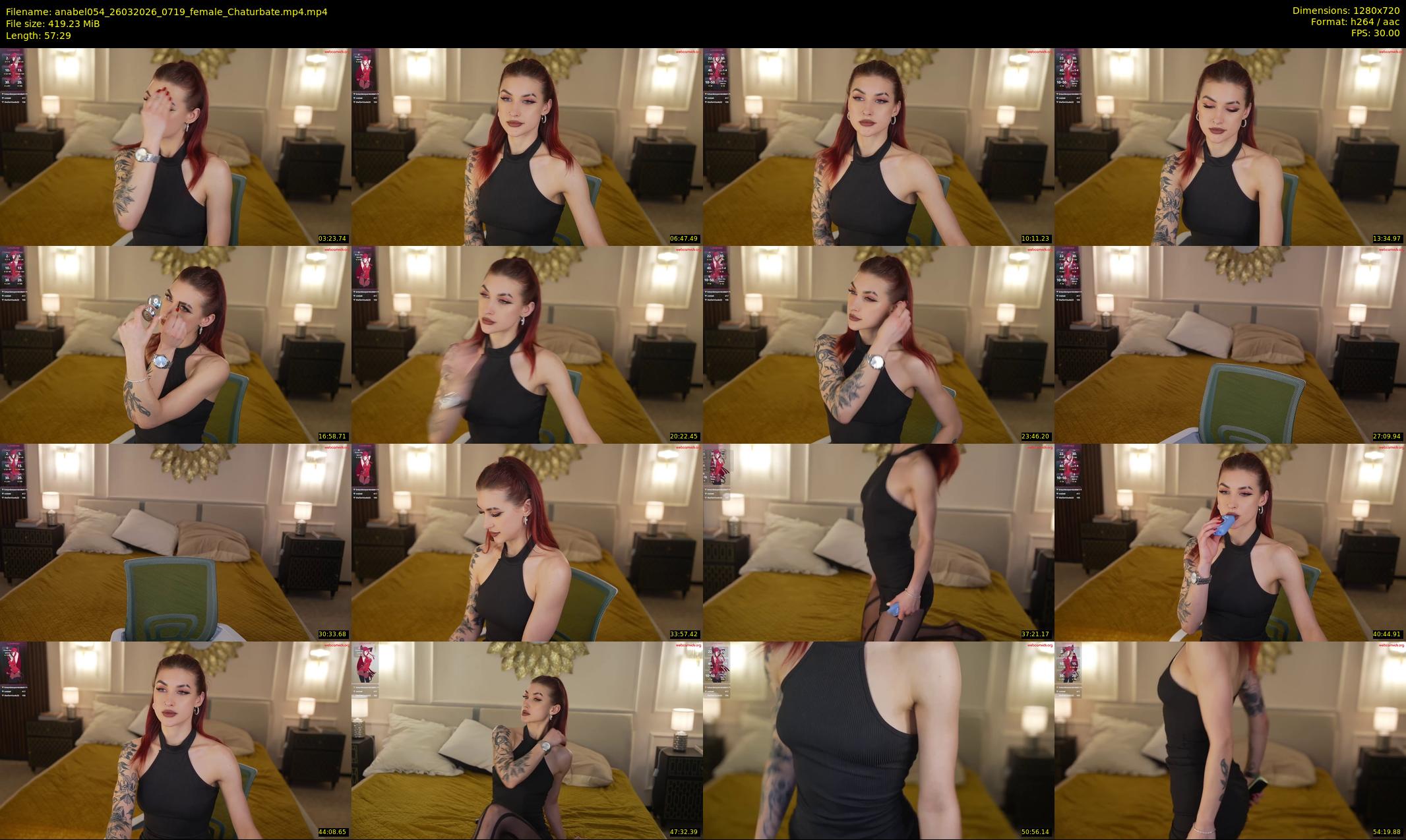 anabel054 — 58 minute Chaturbate female cam show recording, 720p, Mar 26, 2026