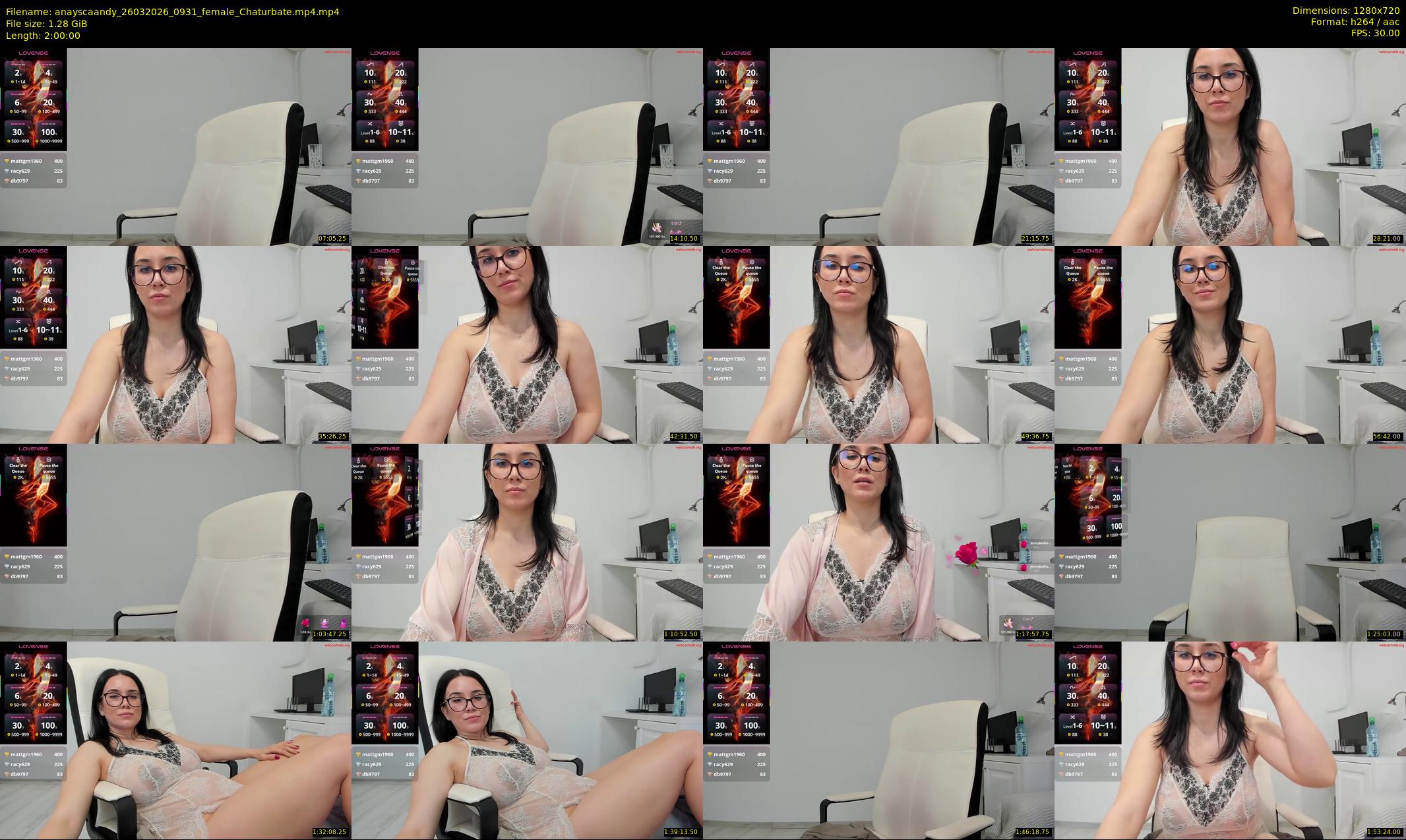 anayscaandy — 120 minute Chaturbate female cam show recording, 720p, Mar 26, 2026