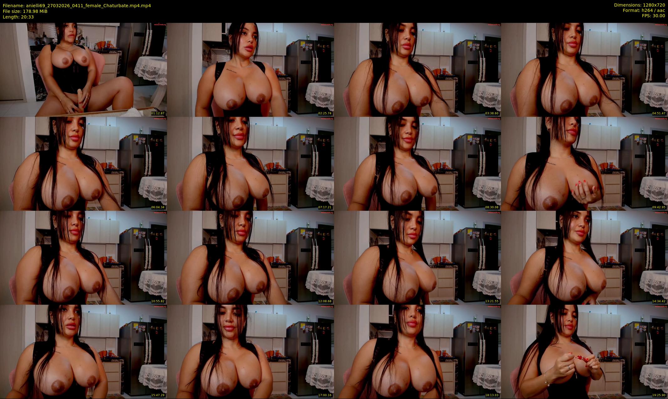 anielli69 — 21 minute Chaturbate female cam show recording, 720p, Mar 27, 2026