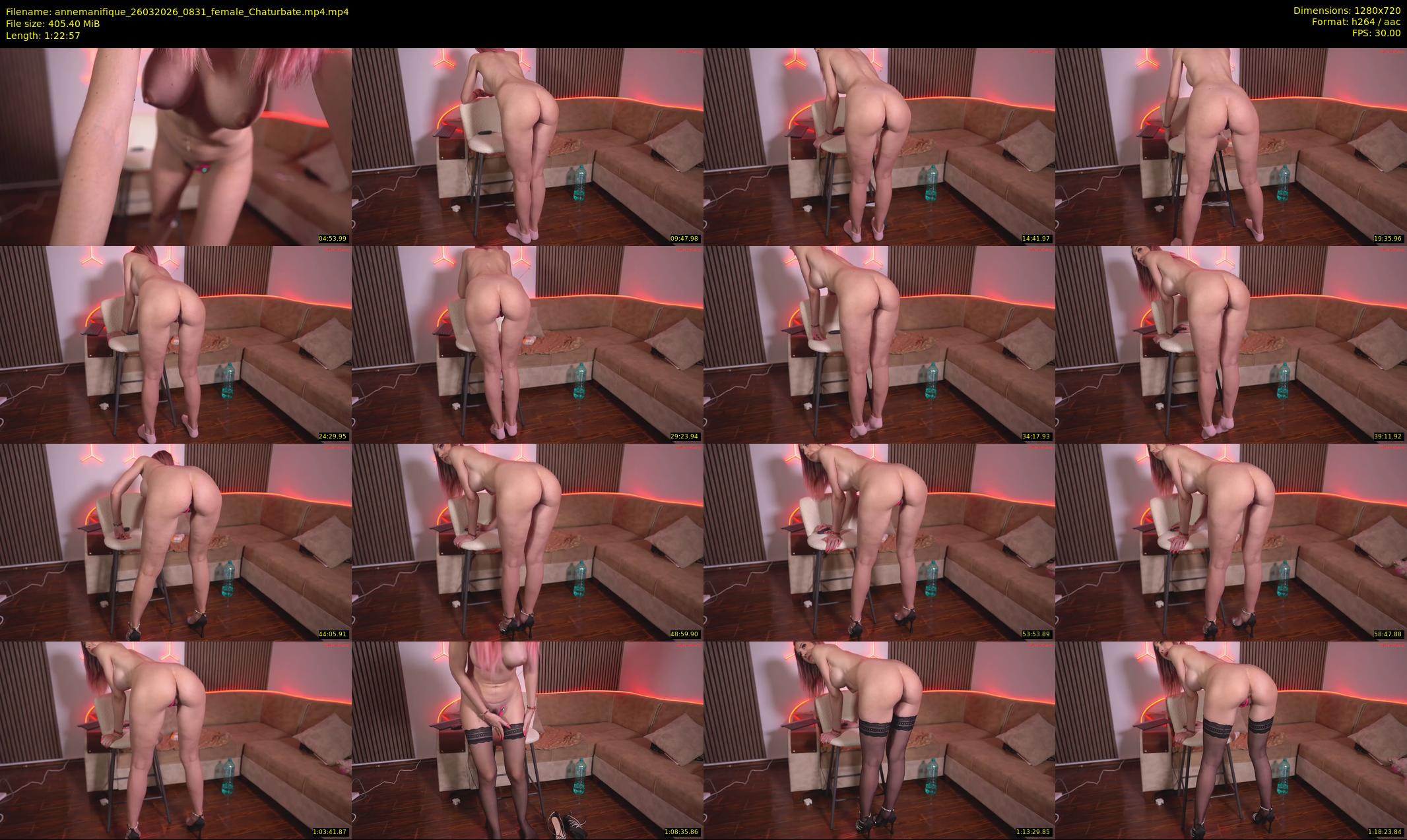 annemanifique — 83 minute Chaturbate female cam show recording, 720p, Mar 26, 2026