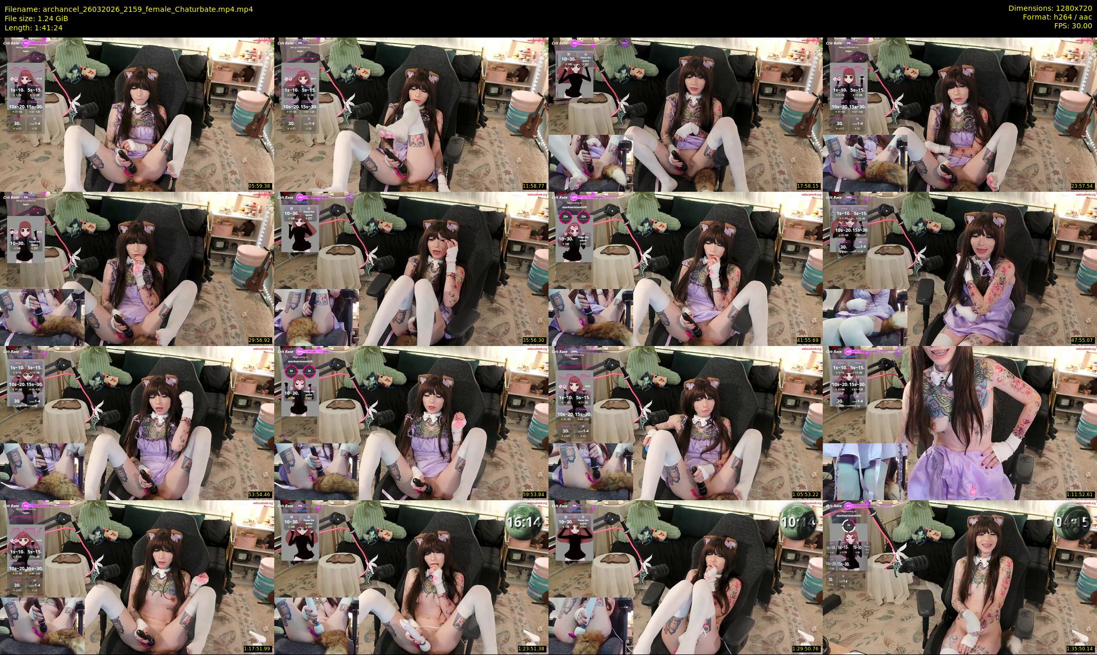 archancel — 102 minute Chaturbate female cam show recording, 720p, Mar 26, 2026