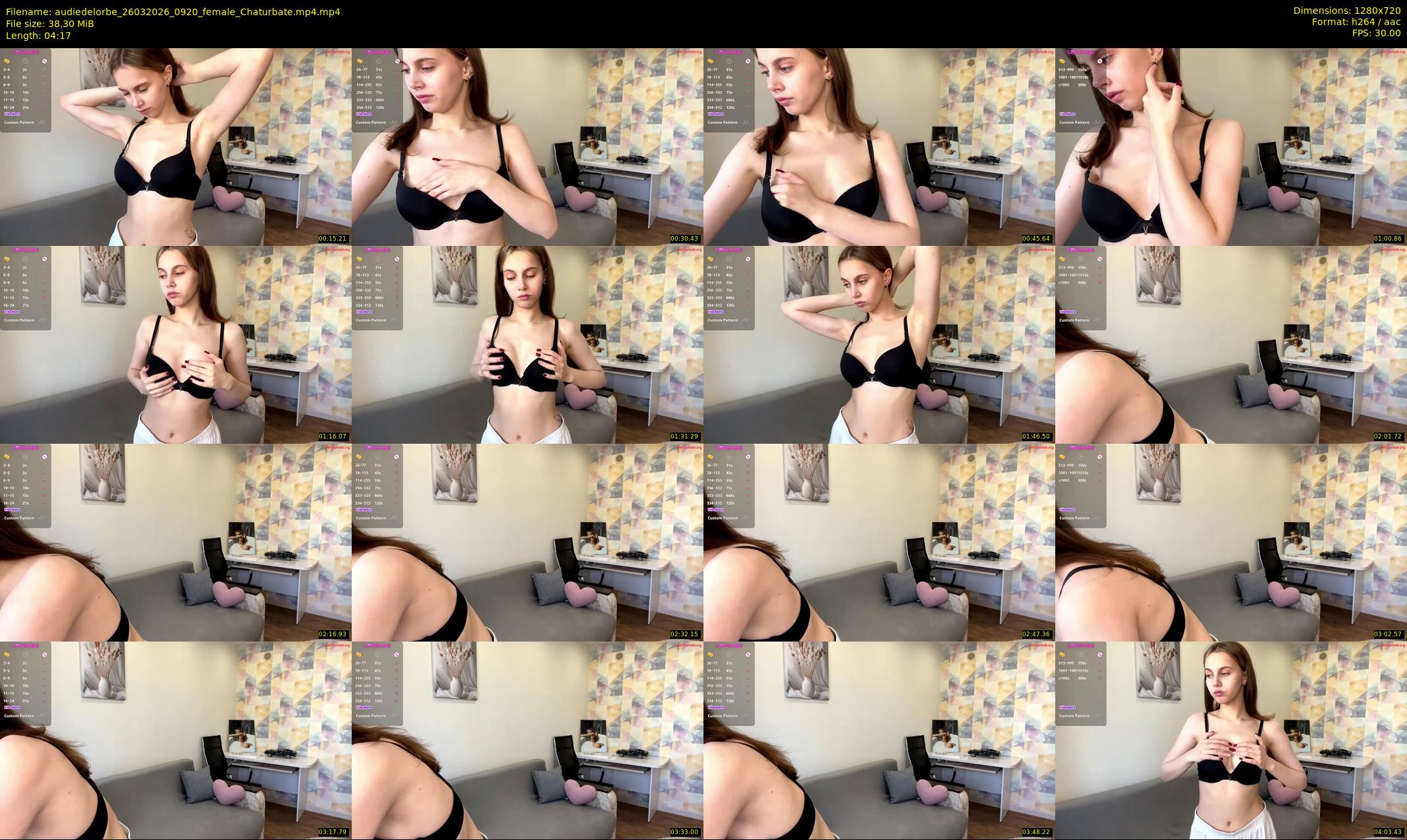 audiedelorbe — 5 minute Chaturbate female cam show recording, 720p, Mar 26, 2026