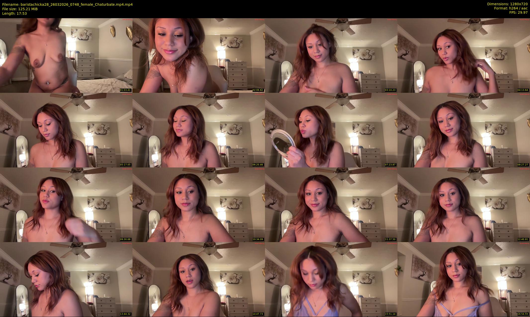 baristachicka28 — 18 minute Chaturbate female cam show recording, 720p, Mar 26, 2026