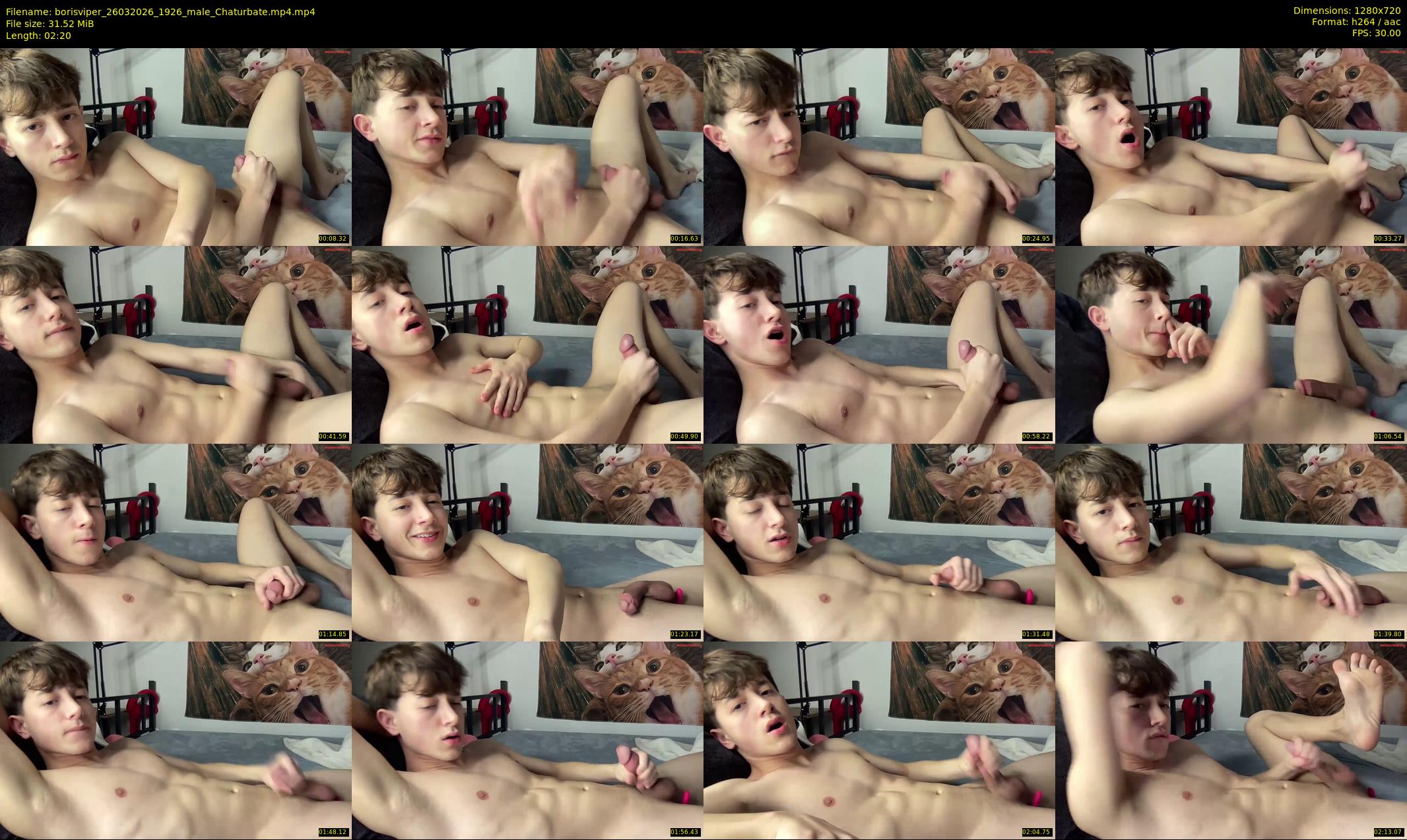 borisviper — 3 minute Chaturbate male cam show recording, 720p, Mar 26, 2026