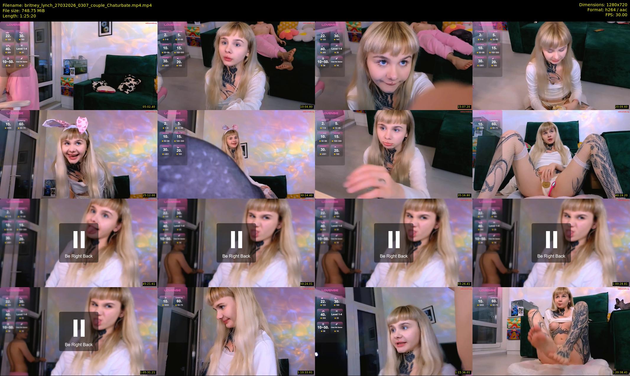britney_lynch — 86 minute Chaturbate female cam show recording, 720p, Mar 27, 2026