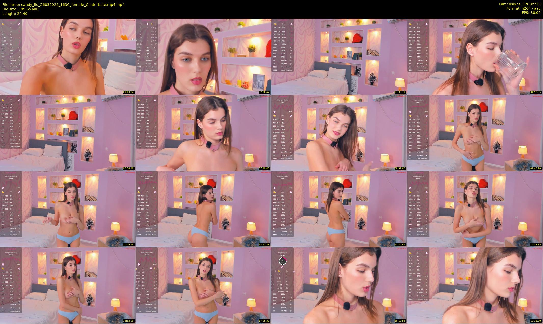 candy_flo — 21 minute Chaturbate female cam show recording, 720p, Mar 26, 2026