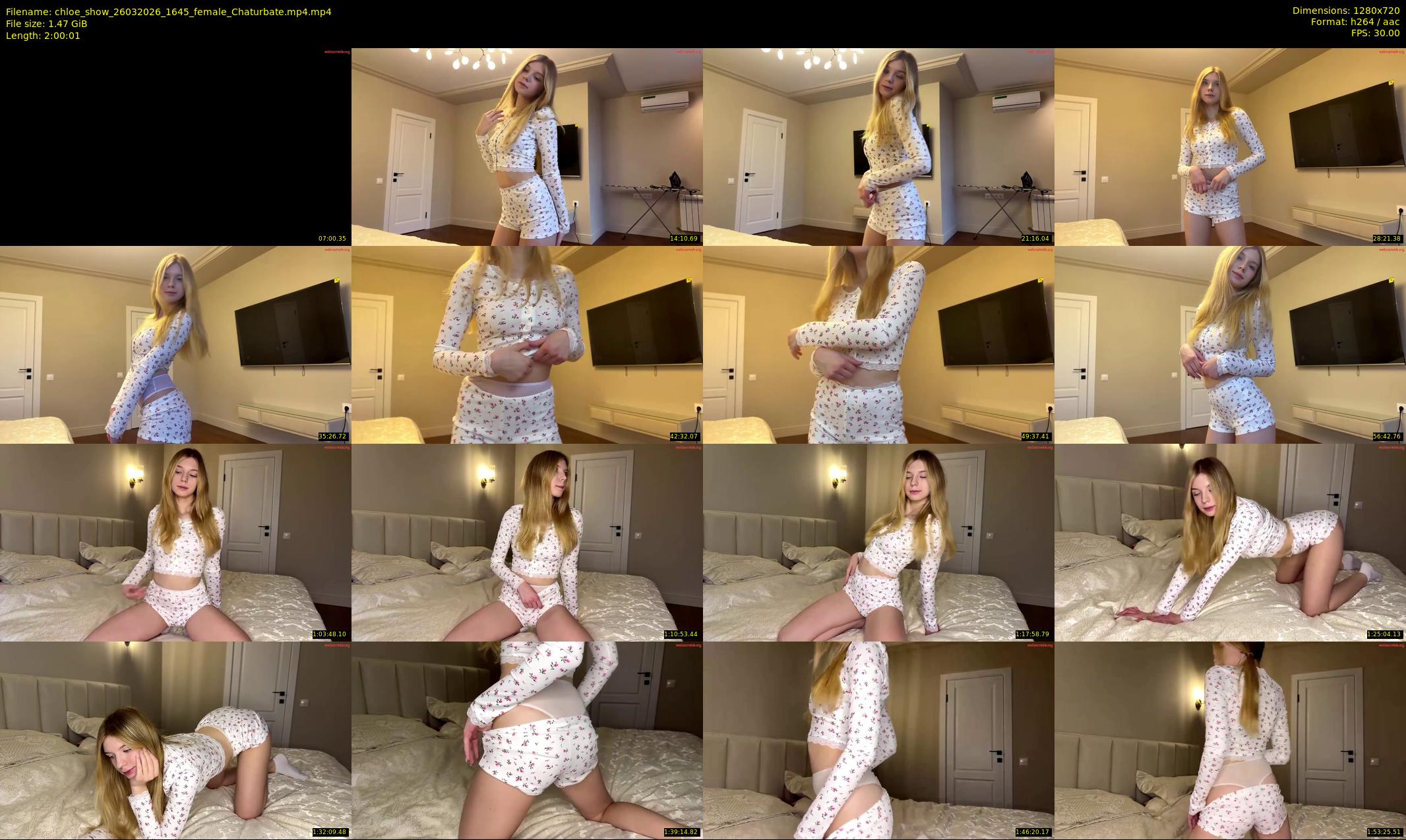chloe_show — 121 minute Chaturbate female cam show recording, 720p, Mar 26, 2026