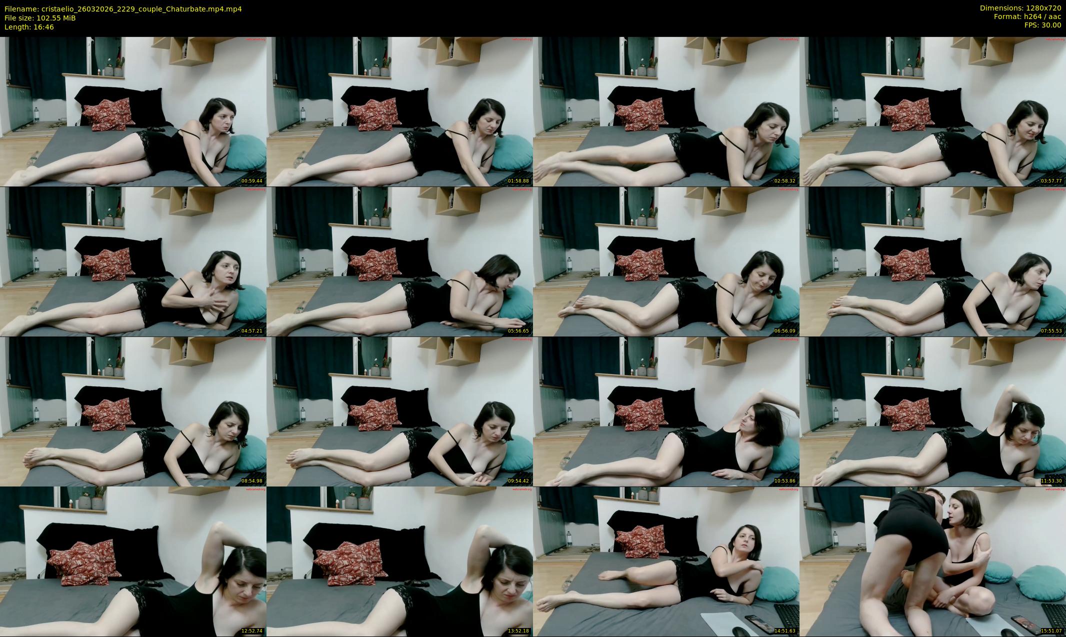 cristaelio — 17 minute Chaturbate couple cam show recording, 720p, Mar 26, 2026