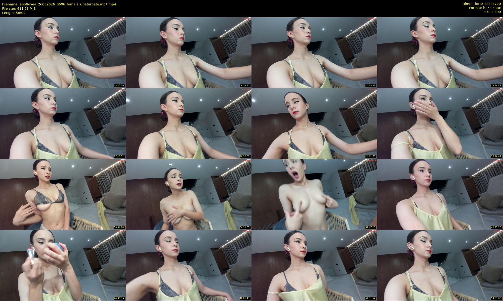 ehotlovea — 59 minute Chaturbate female cam show recording, 720p, Mar 26, 2026
