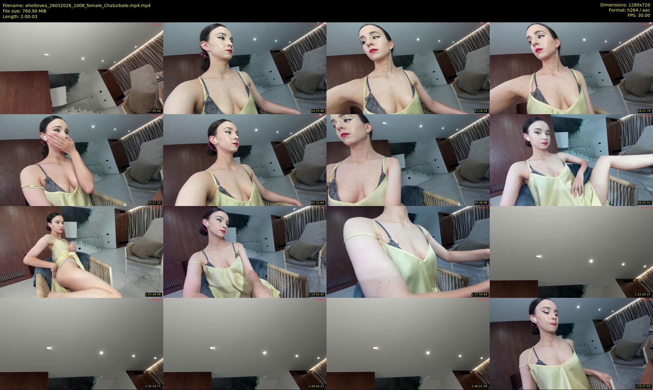 ehotlovea — 121 minute Chaturbate female cam show recording, 720p, Mar 26, 2026