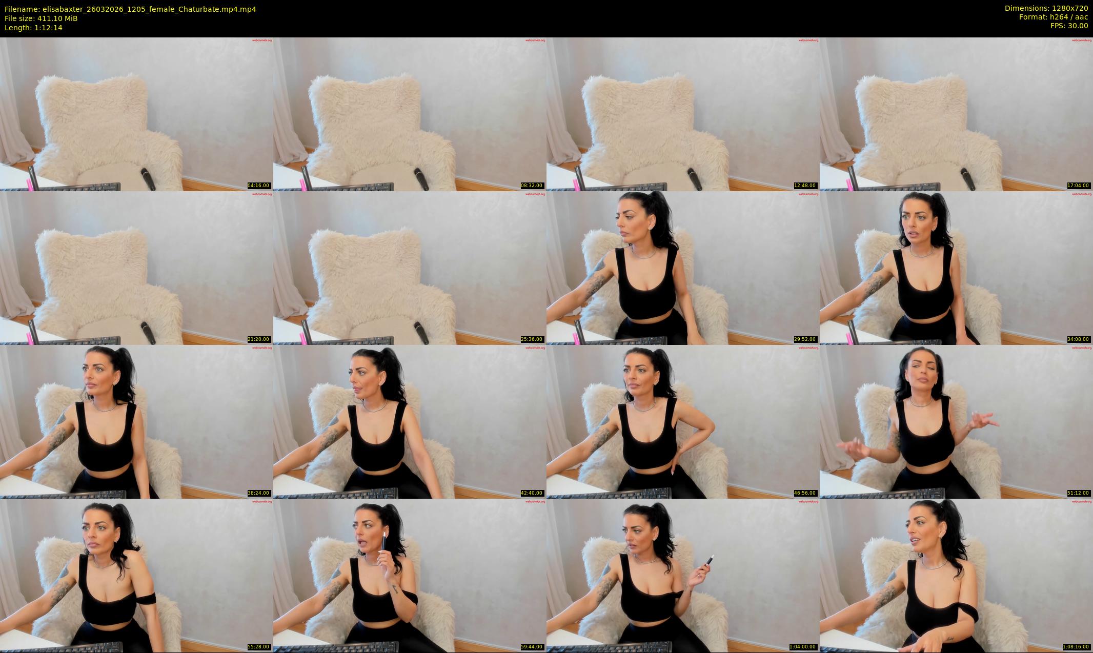 elisabaxter — 73 minute Chaturbate female cam show recording, 720p, Mar 26, 2026