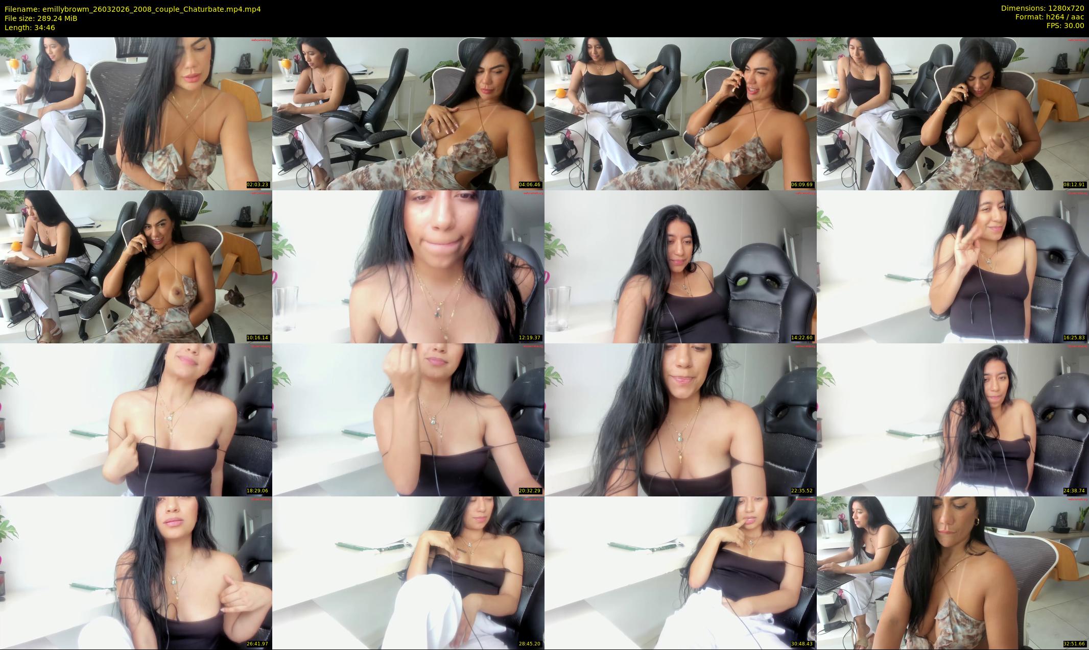 emillybrowm — 35 minute Chaturbate couple cam show recording, 720p, Mar 26, 2026