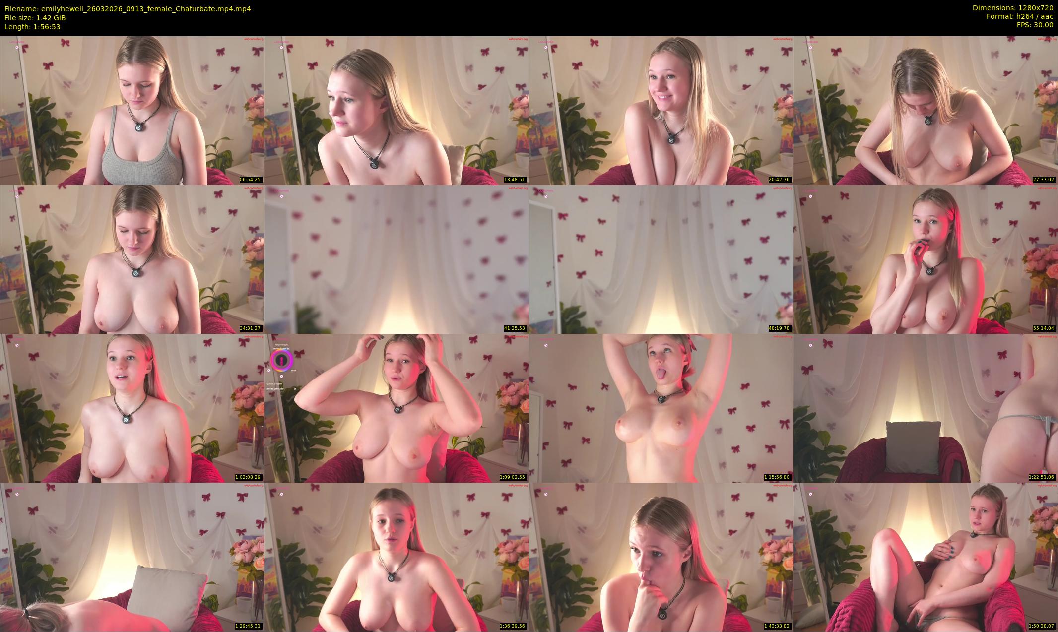 emilyhewell — 117 minute Chaturbate female cam show recording, 720p, Mar 26, 2026